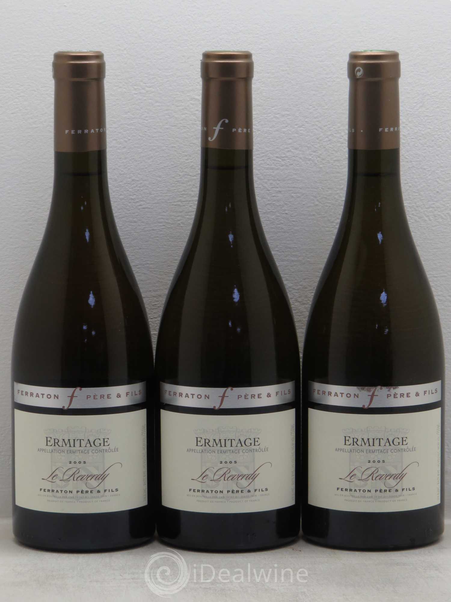 Hermitage Le Reverdy - Domaine Ferraton 2005 - Lot de 3 bouteilles - 0