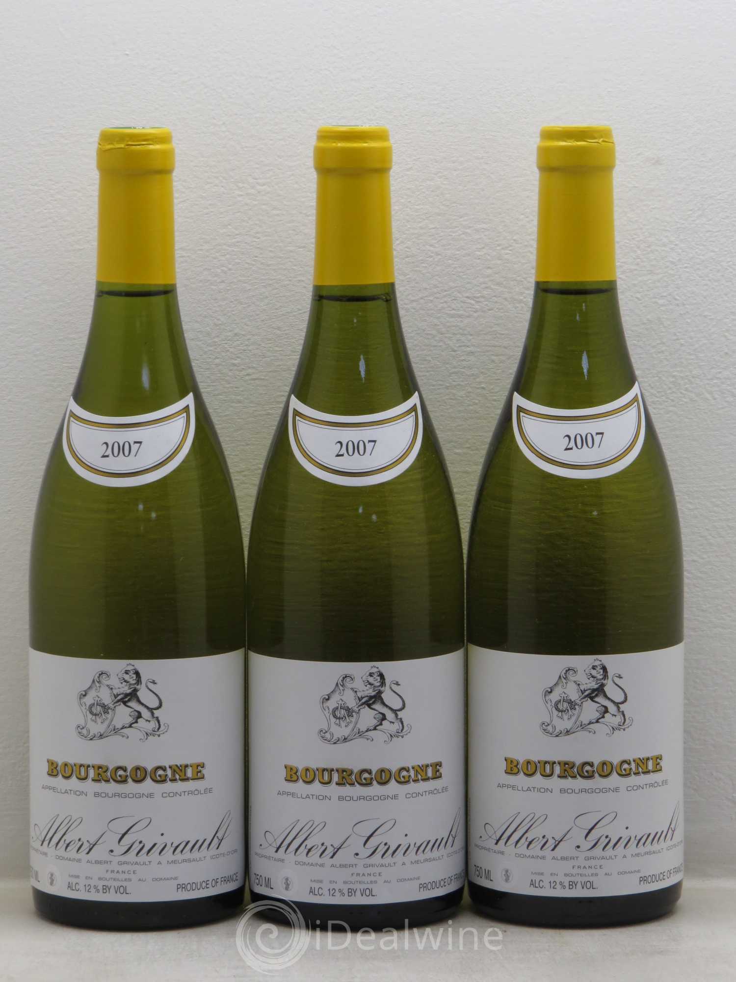 Bourgogne Domaine Albert Grivault 2007 - Posten von 3 Flaschen - 0