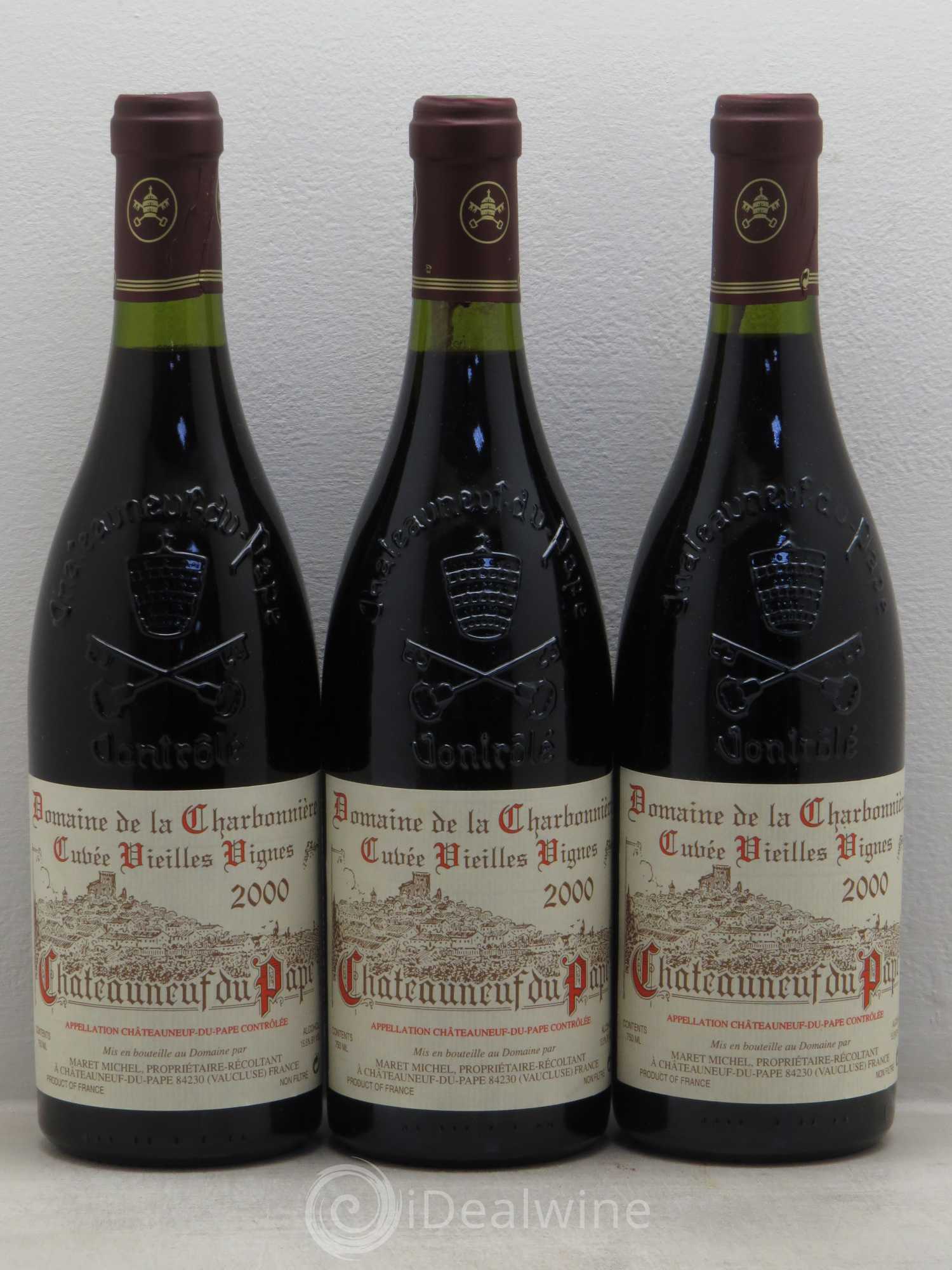 Châteauneuf-du-Pape Vieilles Vignes Charbonnière (Domaine de la) 2000 - Lot de 3 bouteilles - 0