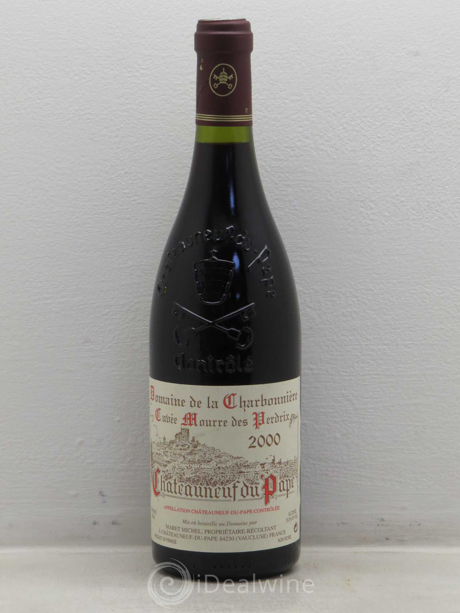 Châteauneuf-du-Pape Charbonnière - Cuvée Mourre des Perdrix 2000 - Posten von 6 Flaschen - 0