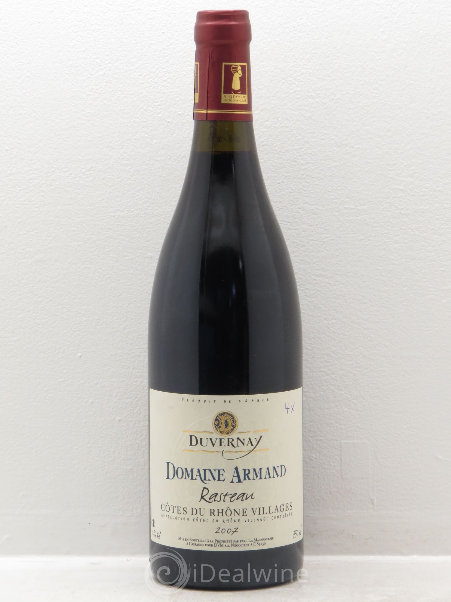 Rasteau Domaine Armand Duvernay 2007 - Lotto di 6 bottiglie - 0