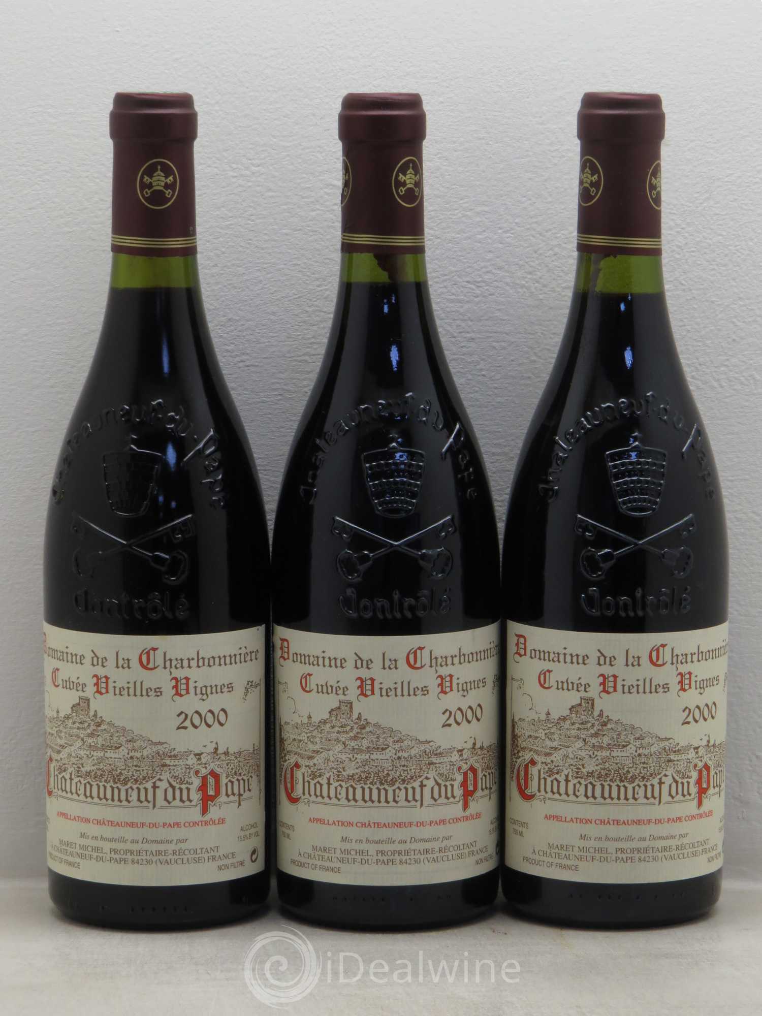 Châteauneuf-du-Pape Vieilles Vignes Charbonnière (Domaine de la) 2000 - Lot de 3 bouteilles - 0