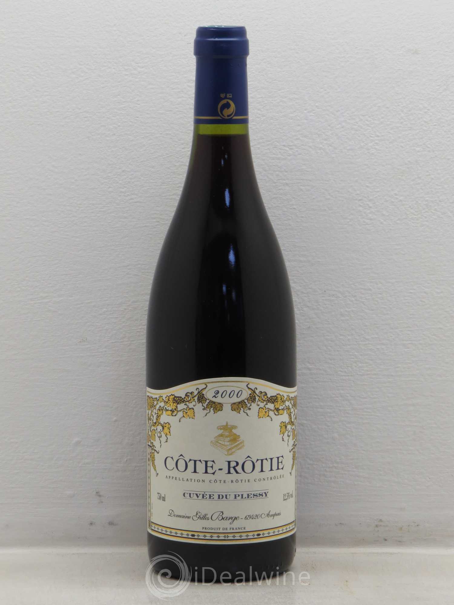 Côte-Rôtie Cuvée du Plessy Domaine Barge 2000 - Posten von 6 Flaschen - 0