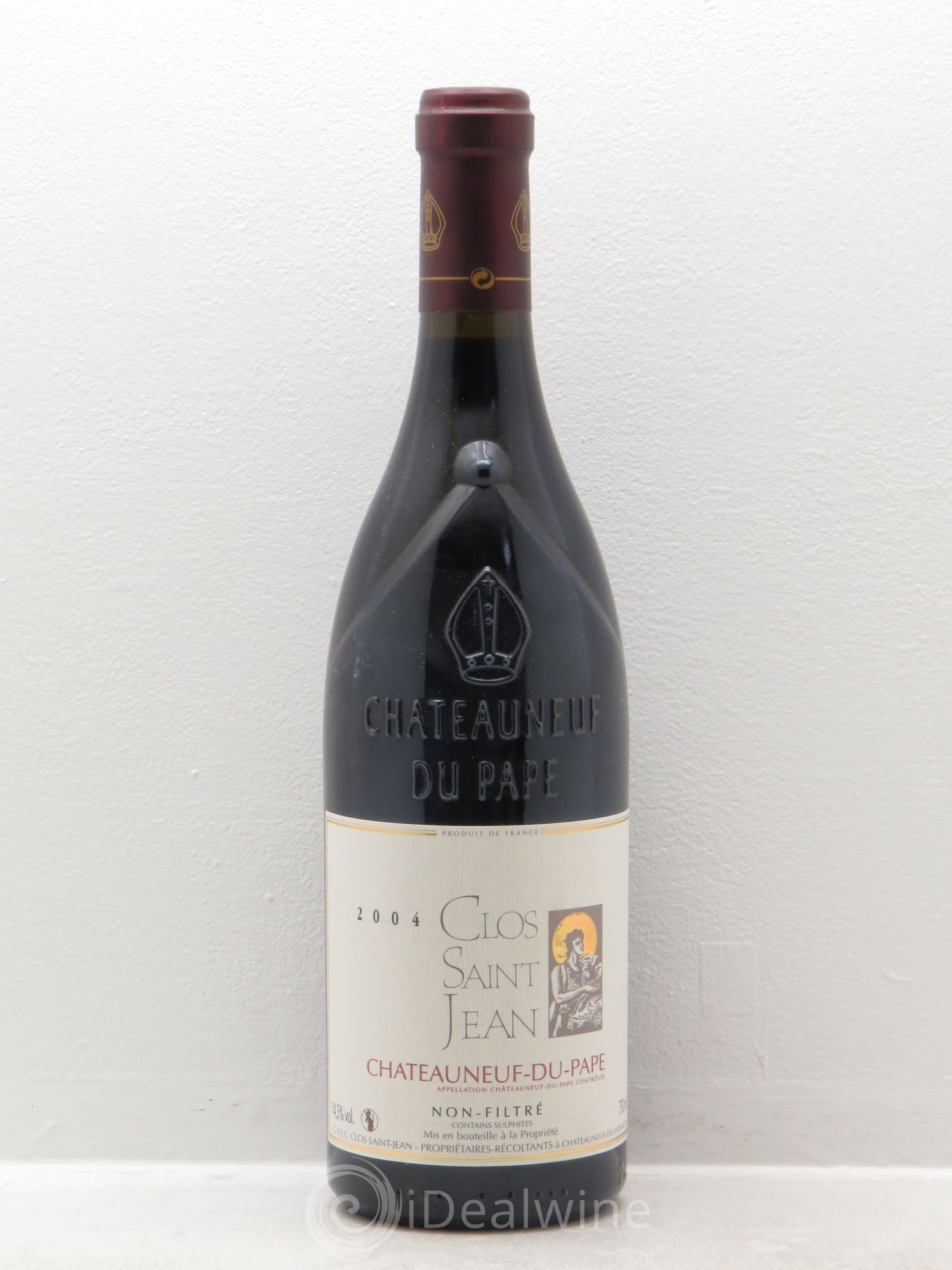 Châteauneuf-du-Pape Clos Saint-Jean Pascal et Vincent Maurel 2004 - Lot de 12 bouteilles - 0