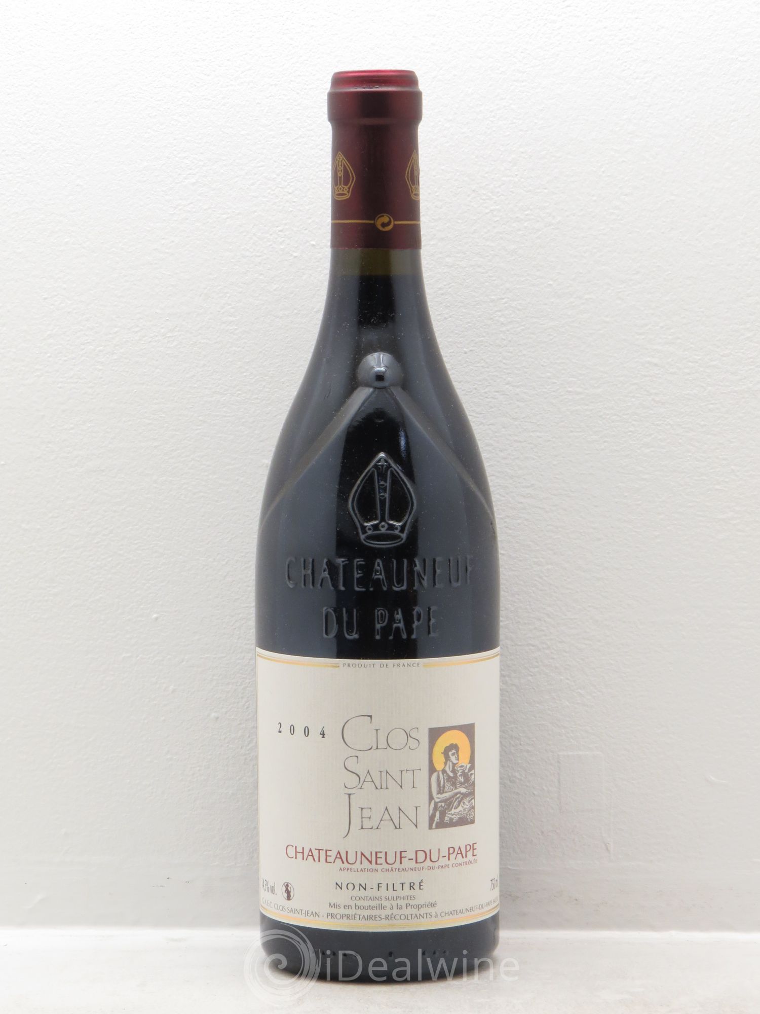 Châteauneuf-du-Pape Clos Saint-Jean Pascal et Vincent Maurel 2004 - Lot de 12 bouteilles - 0