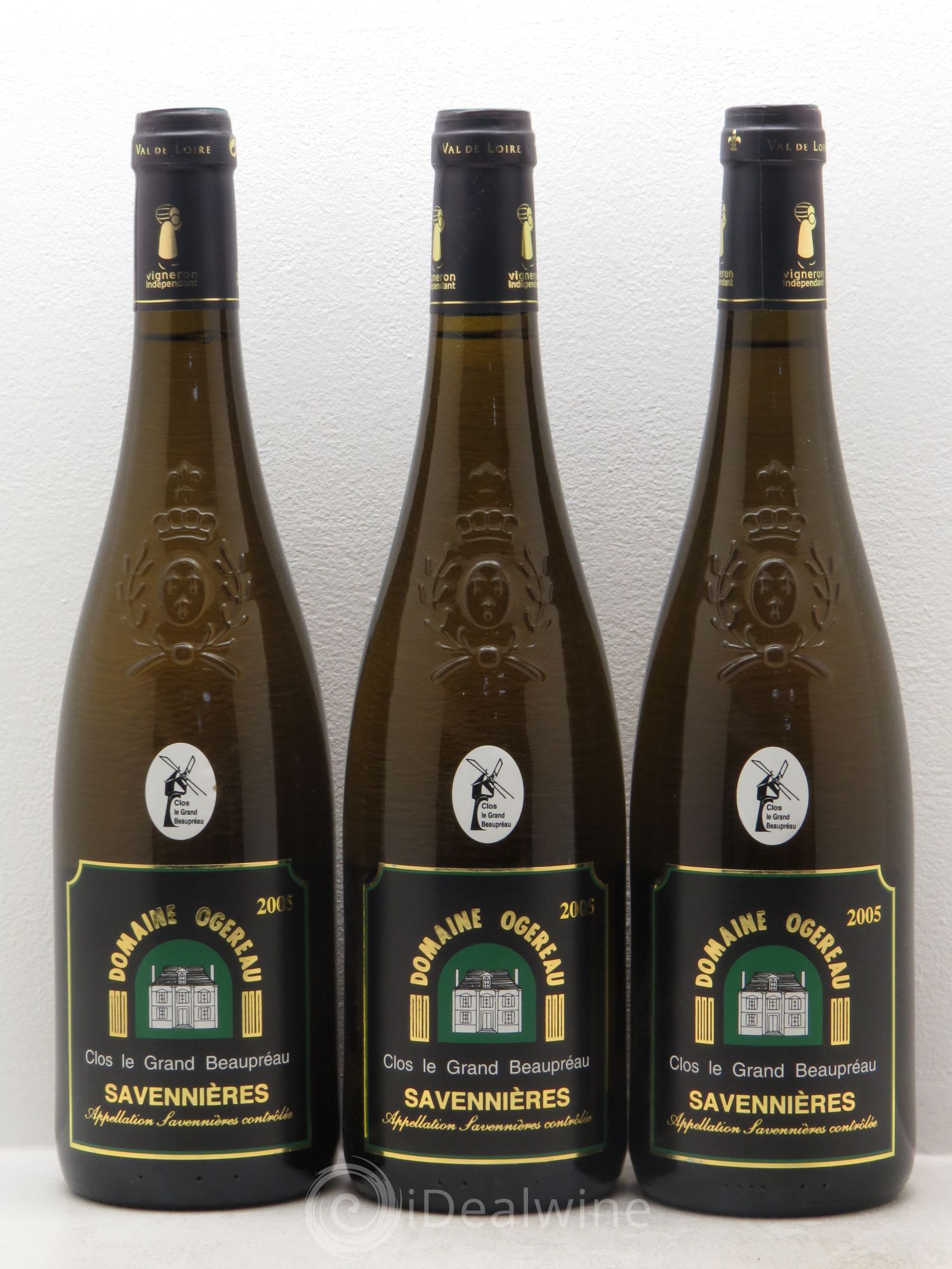 Savennières Clos Le Grand Beaupréau Domaine Ogereau 2005 - Posten von 3 Flaschen - 0