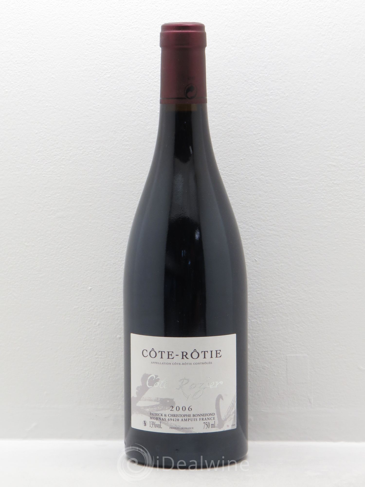 Côte-Rôtie Côte Rozier Domaine Bonnefond 2006 - Lot de 6 bouteilles - 0