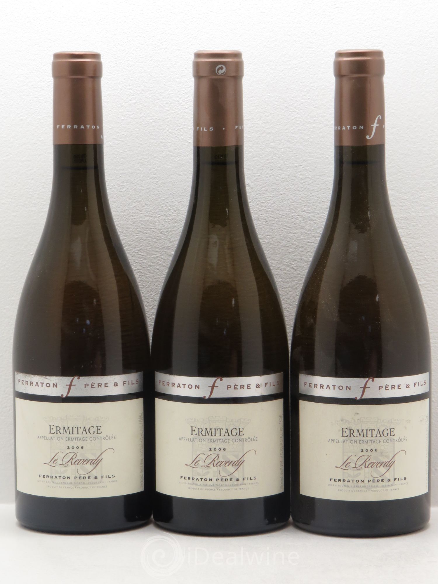 Hermitage Domaine Ferraton Le Reverdy 2006 - Lot de 3 bouteilles - 0