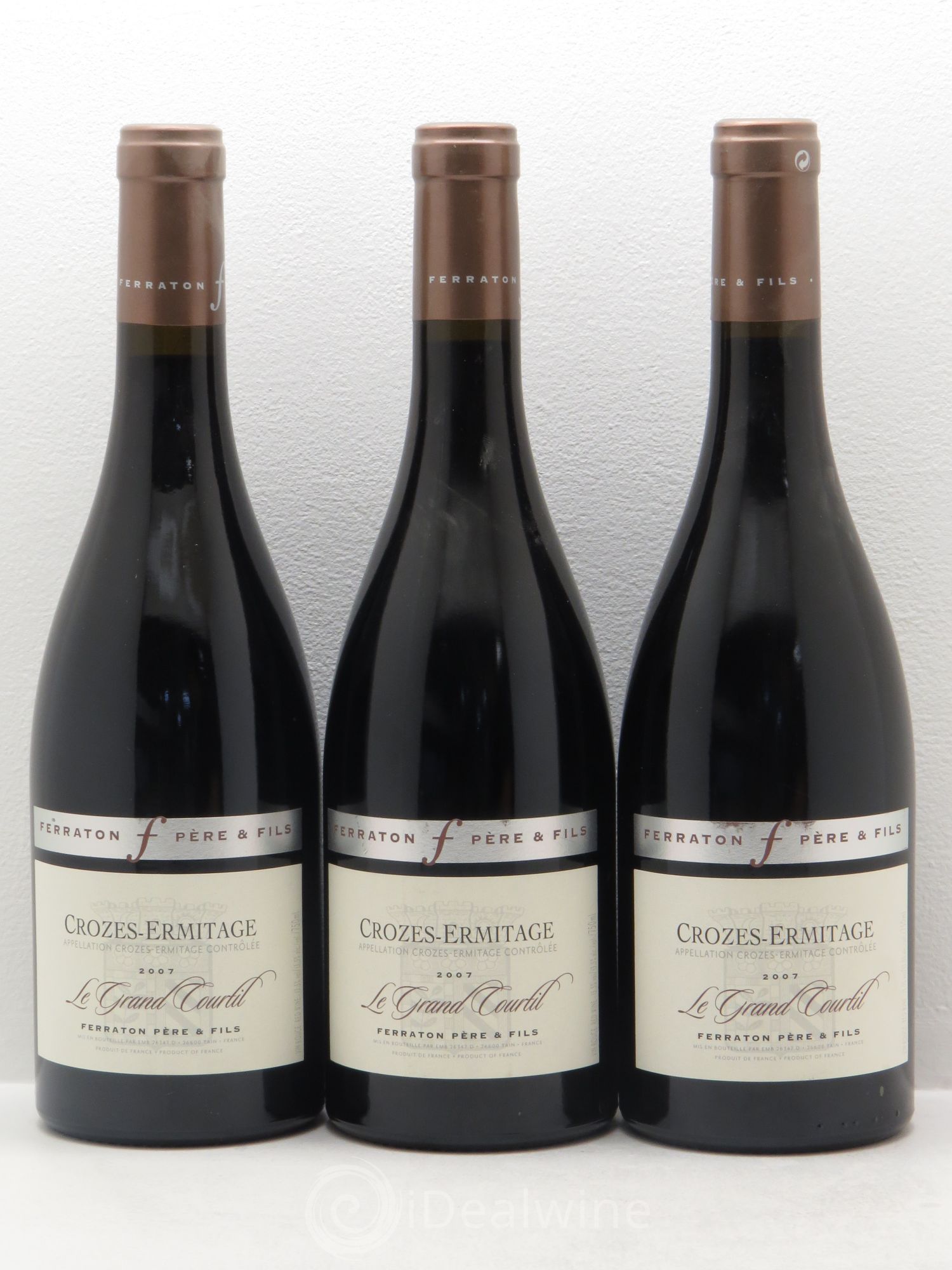 Crozes-Hermitage Le Grand Courtil 2007 - Posten von 3 Flaschen - 0