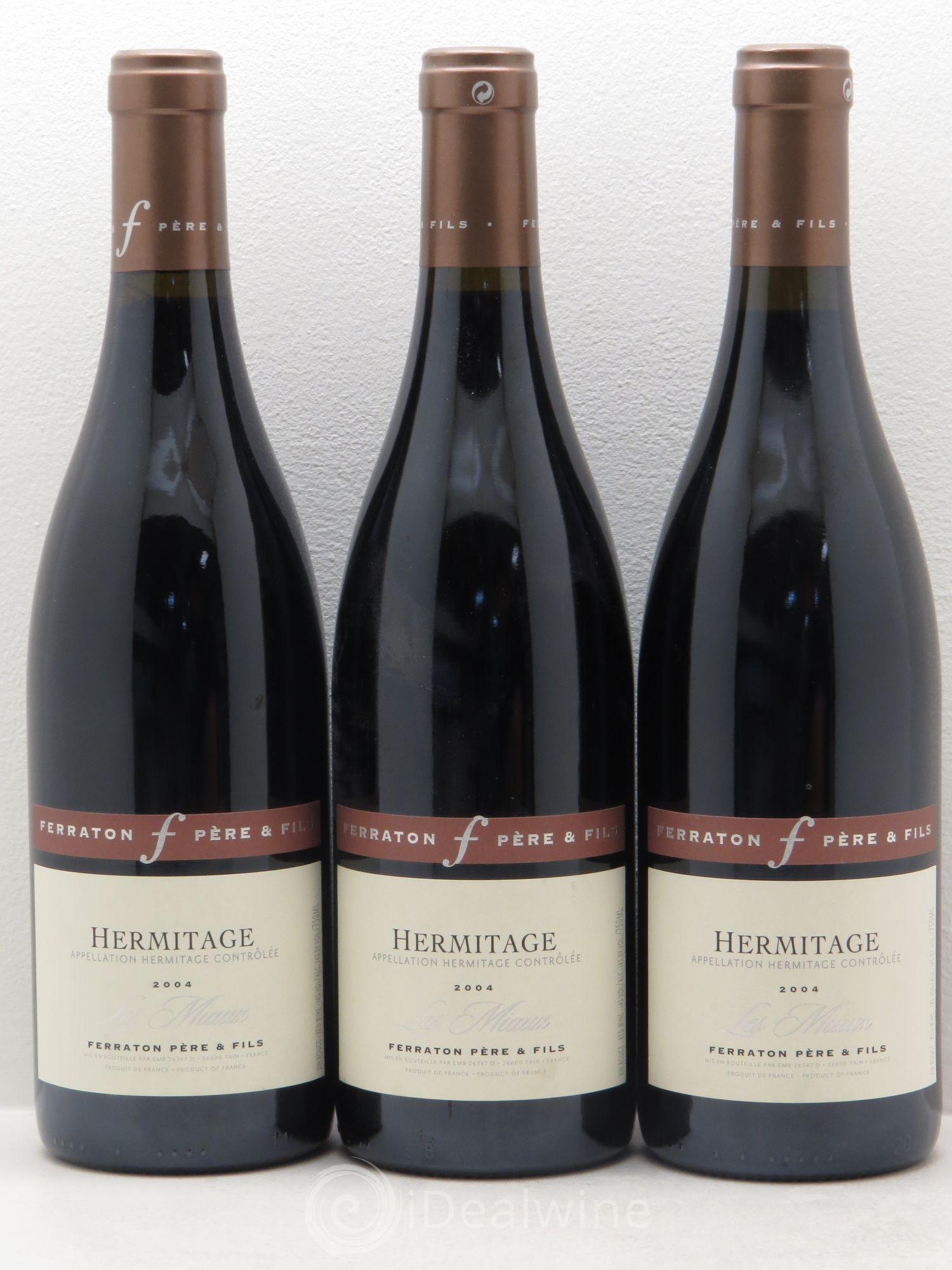 Hermitage Les Miaux Ferraton Père et Fils (Domaine) 2004 - Lot de 3 bouteilles - 0