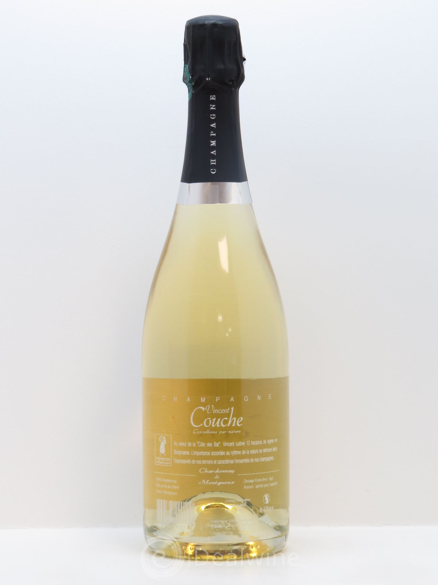 Chardonnay de Montgueux Blanc de Blancs Extra-Brut Vincent Couche - Lot de 1 bouteille - 1