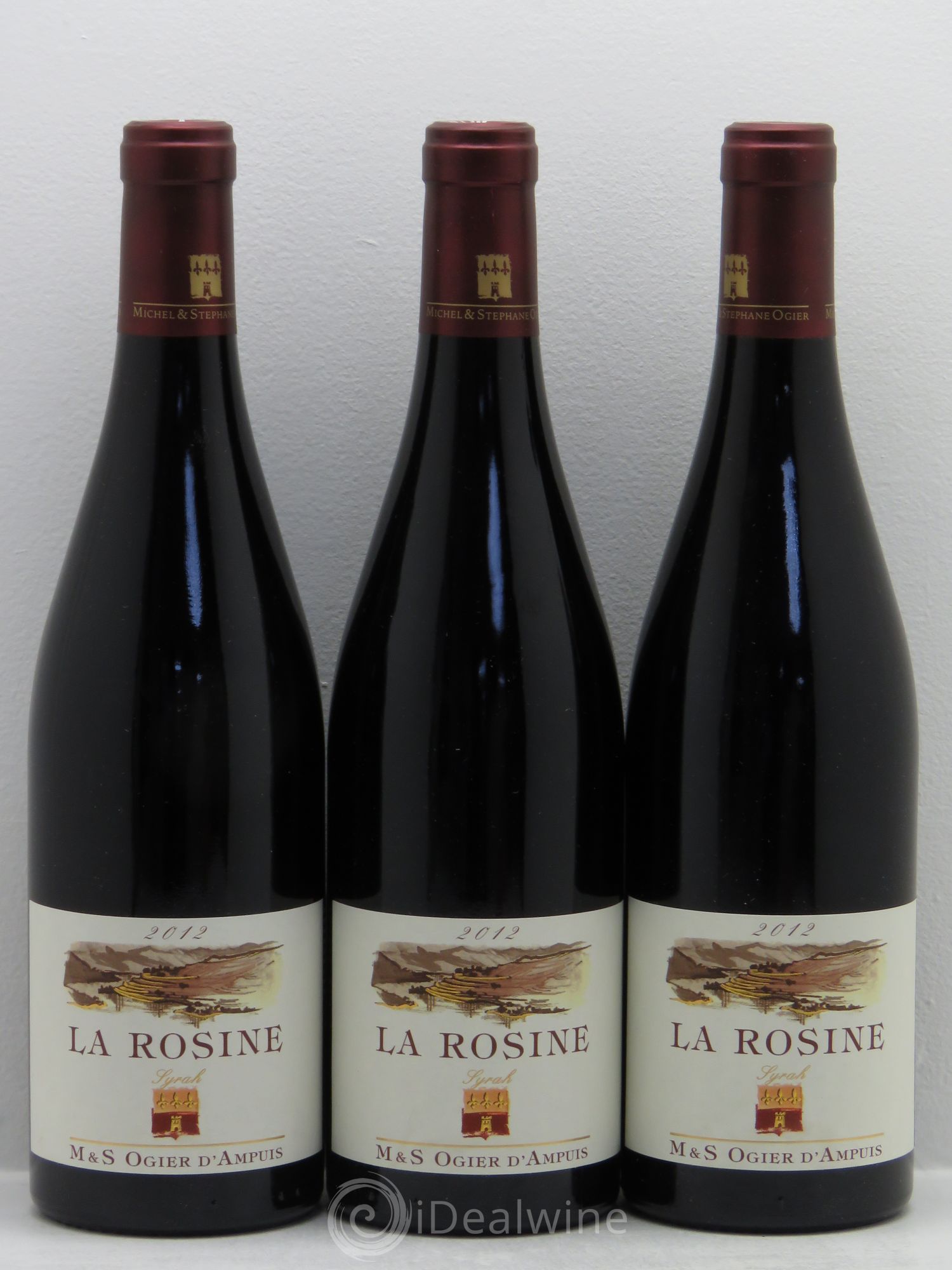 Collines Rhodaniennes La Rosine Stéphane Ogier 2012 - Lot de 3 bouteilles - 0