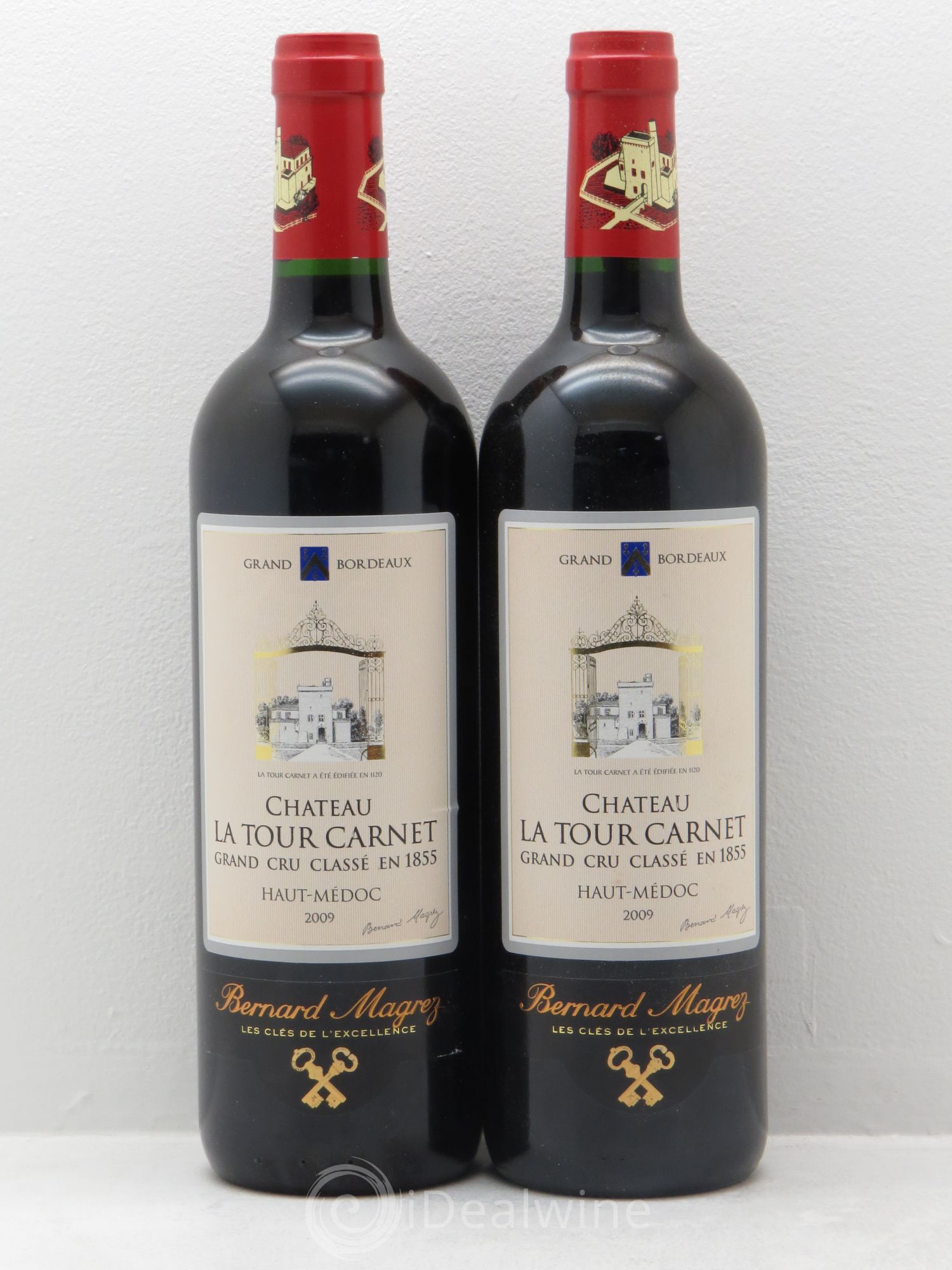 Château la Tour Carnet 4ème Grand Cru Classé 2009 - Lot de 2 bouteilles - 0