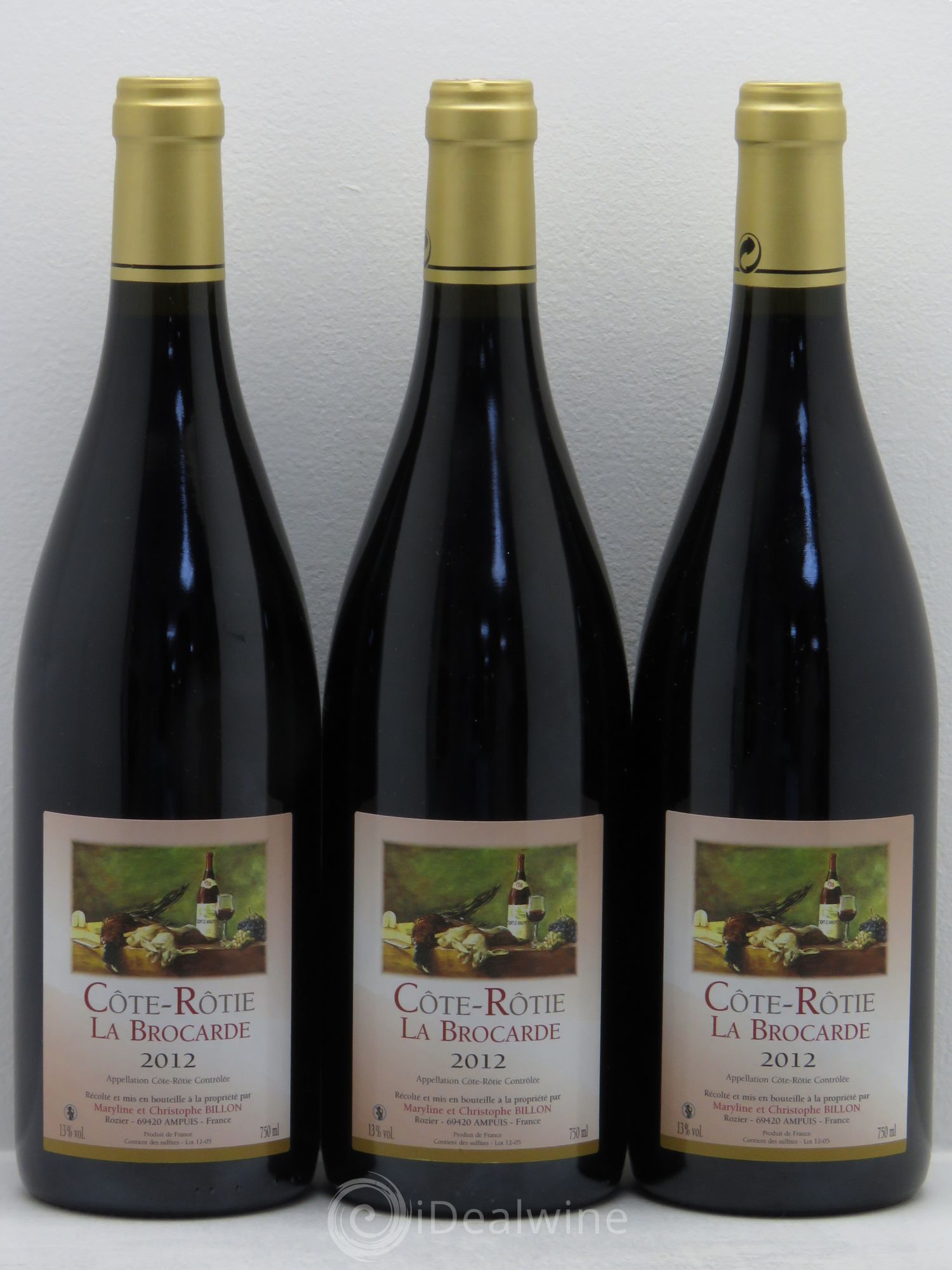 Côte-Rôtie La Brocarde - Domaine C.Billon 2012 - Posten von 3 Flaschen - 0