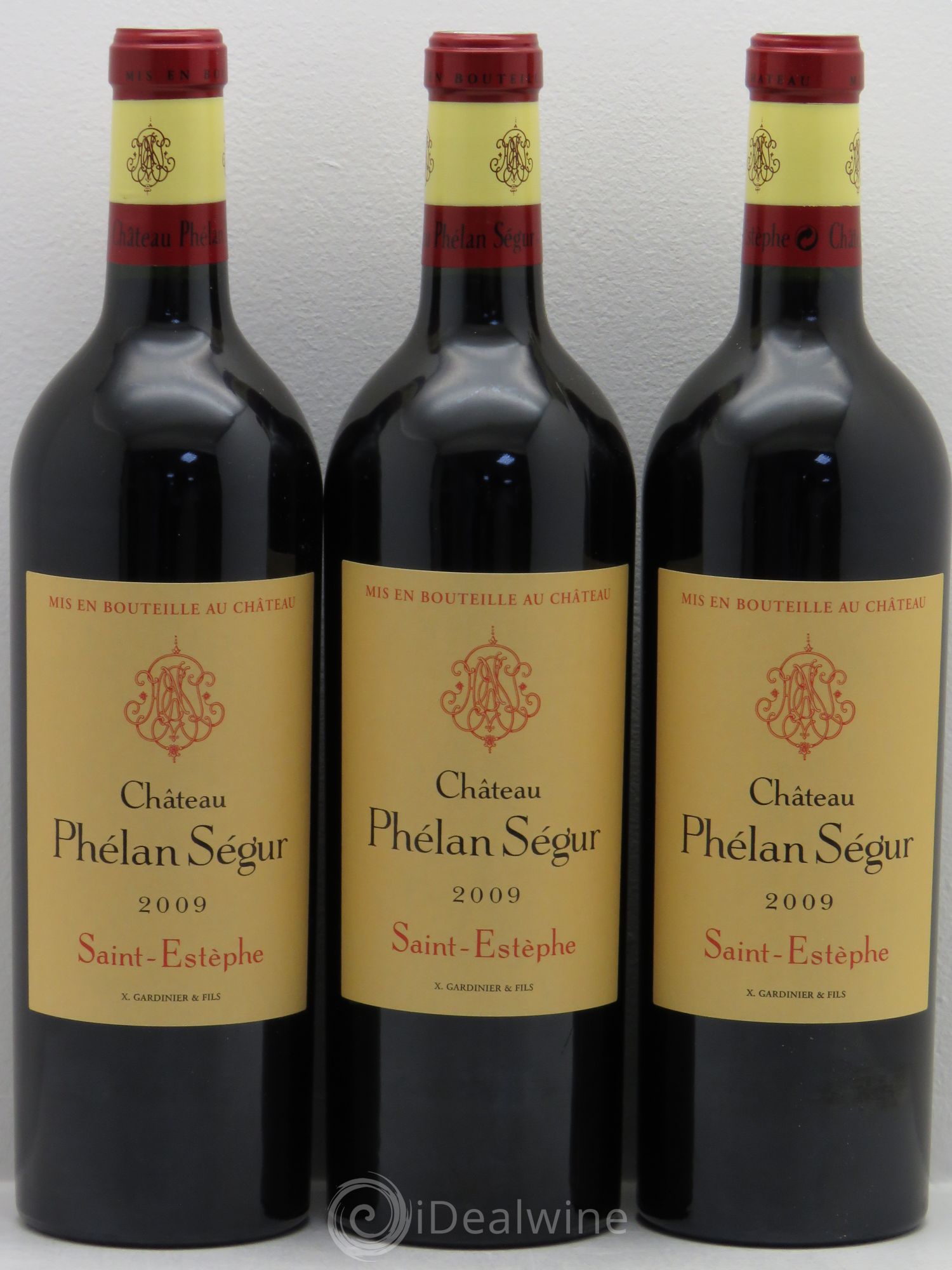 Château Phélan Ségur 2009 - Lot de 3 bouteilles - 0