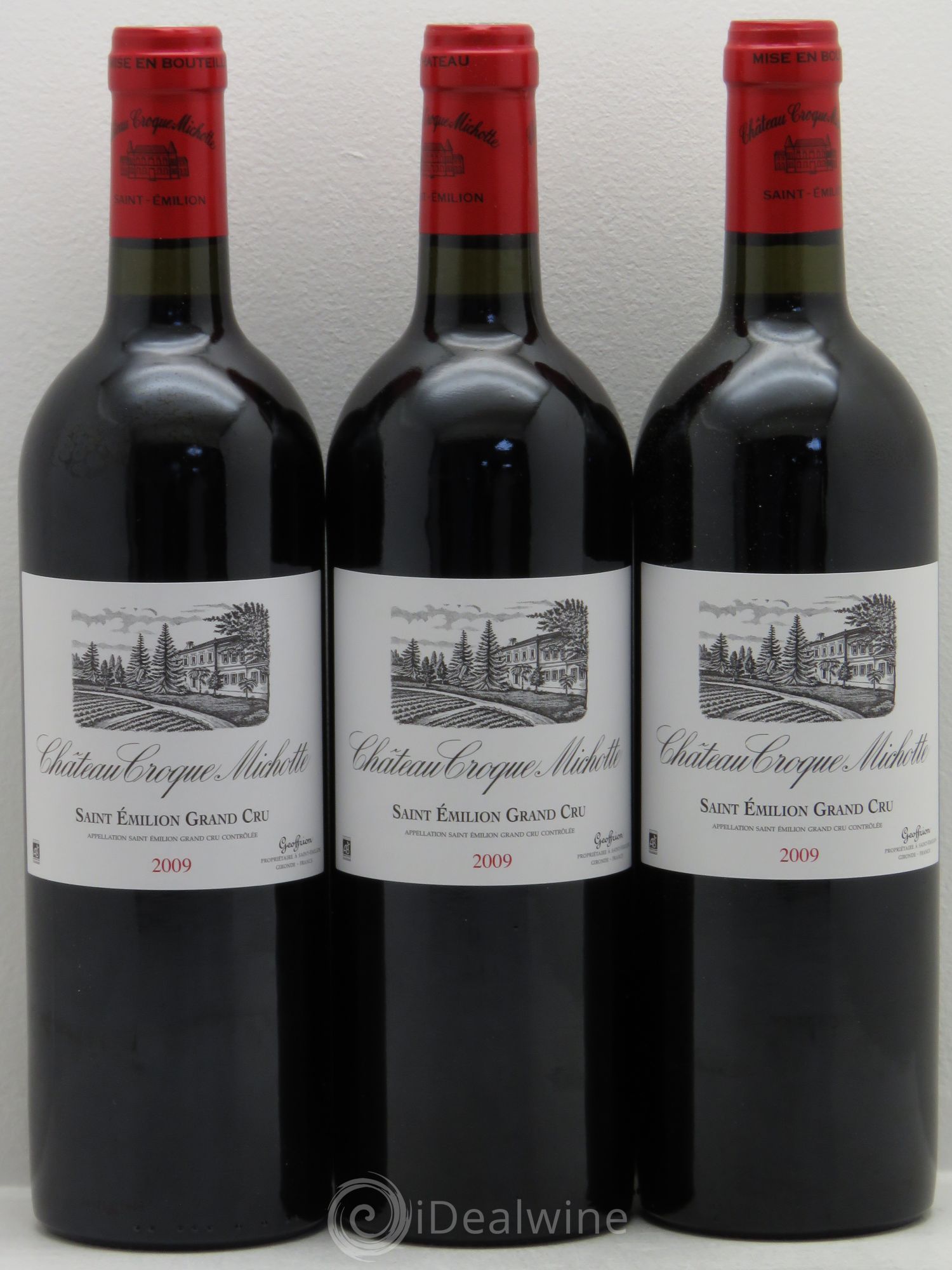 Château Croque Michotte 2009 - Lot de 3 bouteilles - 0