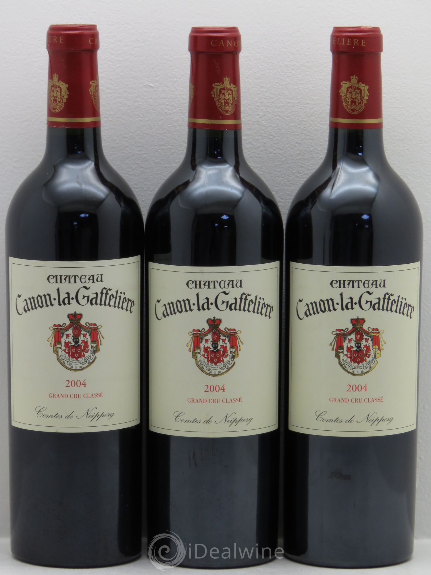 Château Canon la Gaffelière 1er Grand Cru Classé B 2004 - Lot de 3 bouteilles - 0
