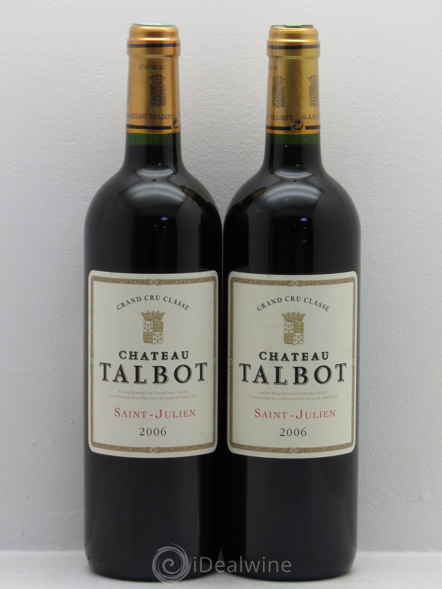 Château Talbot 4ème Grand Cru Classé 2006 - Lot de 2 bouteilles - 0