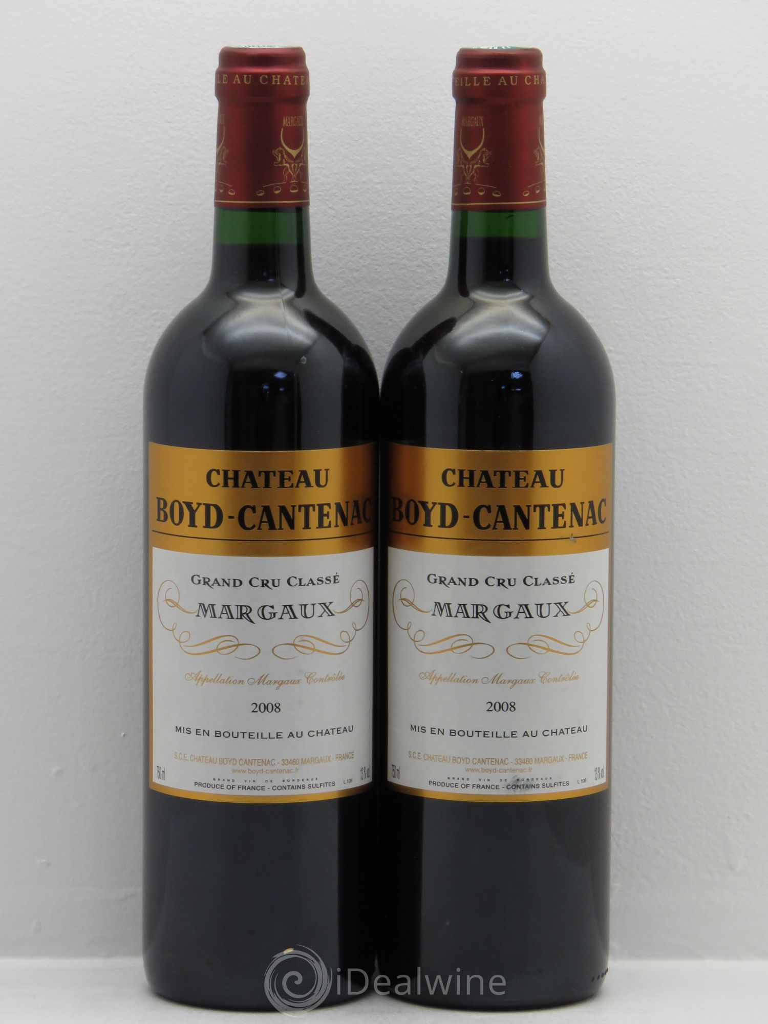 Château Boyd Cantenac 3ème Grand Cru Classé 2008 - Lot de 2 bouteilles - 0