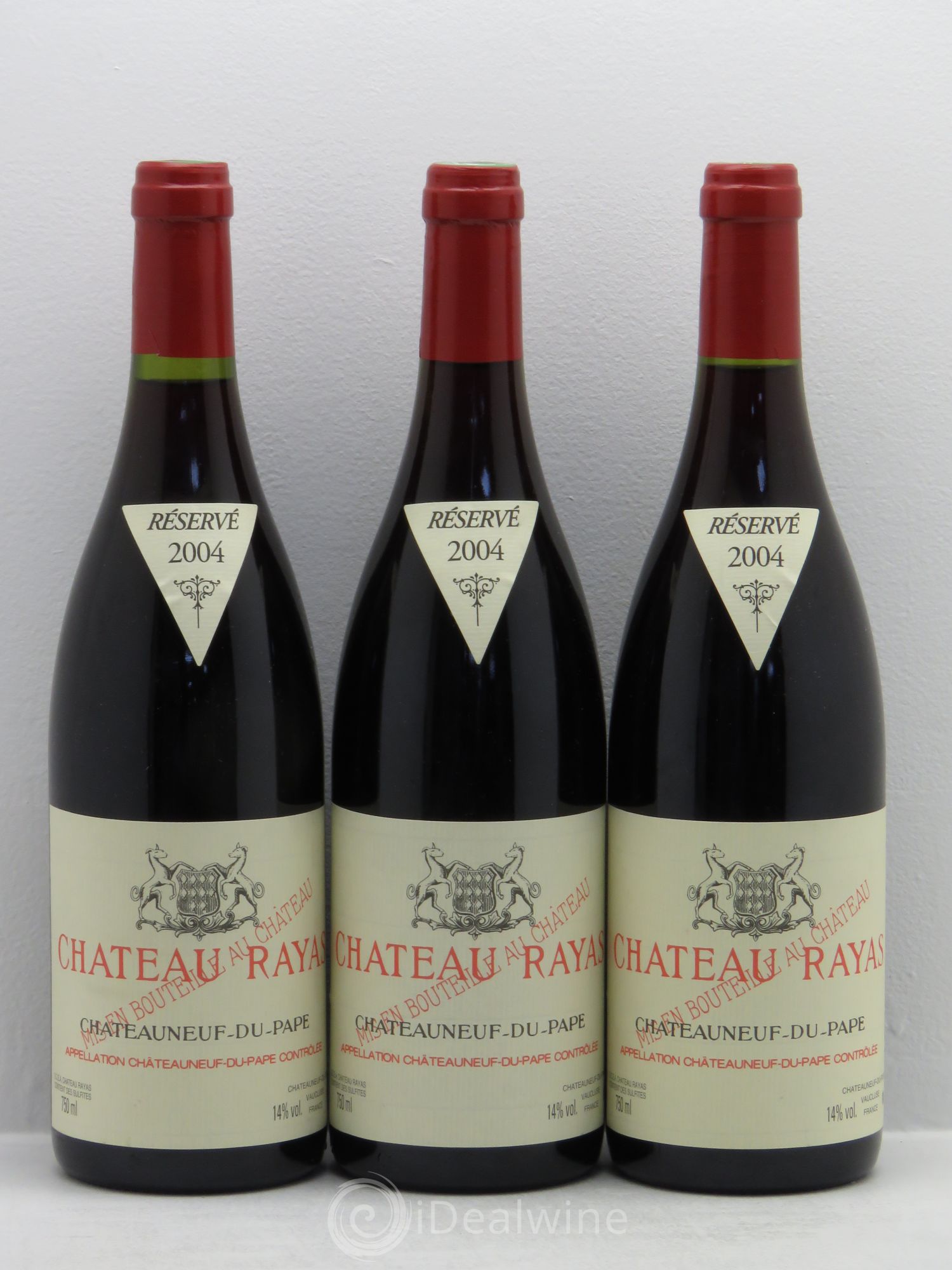 Châteauneuf-du-Pape Château Rayas Emmanuel Reynaud 2004 - Lot de 3 bouteilles - 0