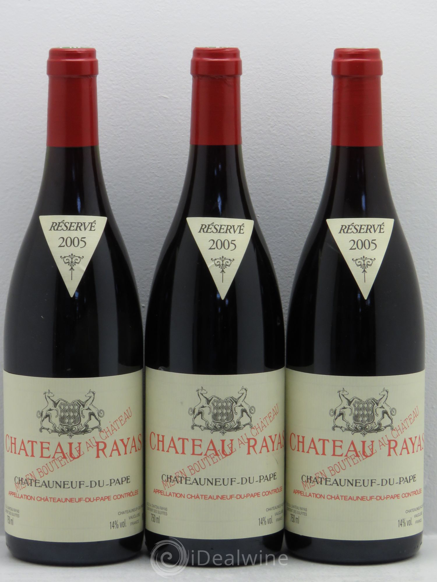 Châteauneuf-du-Pape Château Rayas Emmanuel Reynaud 2005 - Lot de 3 bouteilles - 0