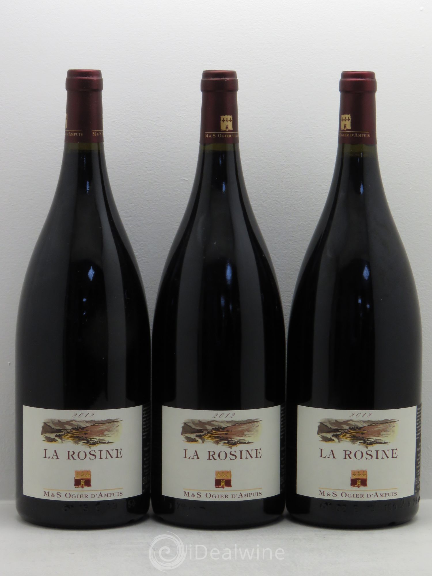 Collines Rhodaniennes La Rosine Stéphane Ogier 2012 - Lot de 3 magnums - 0