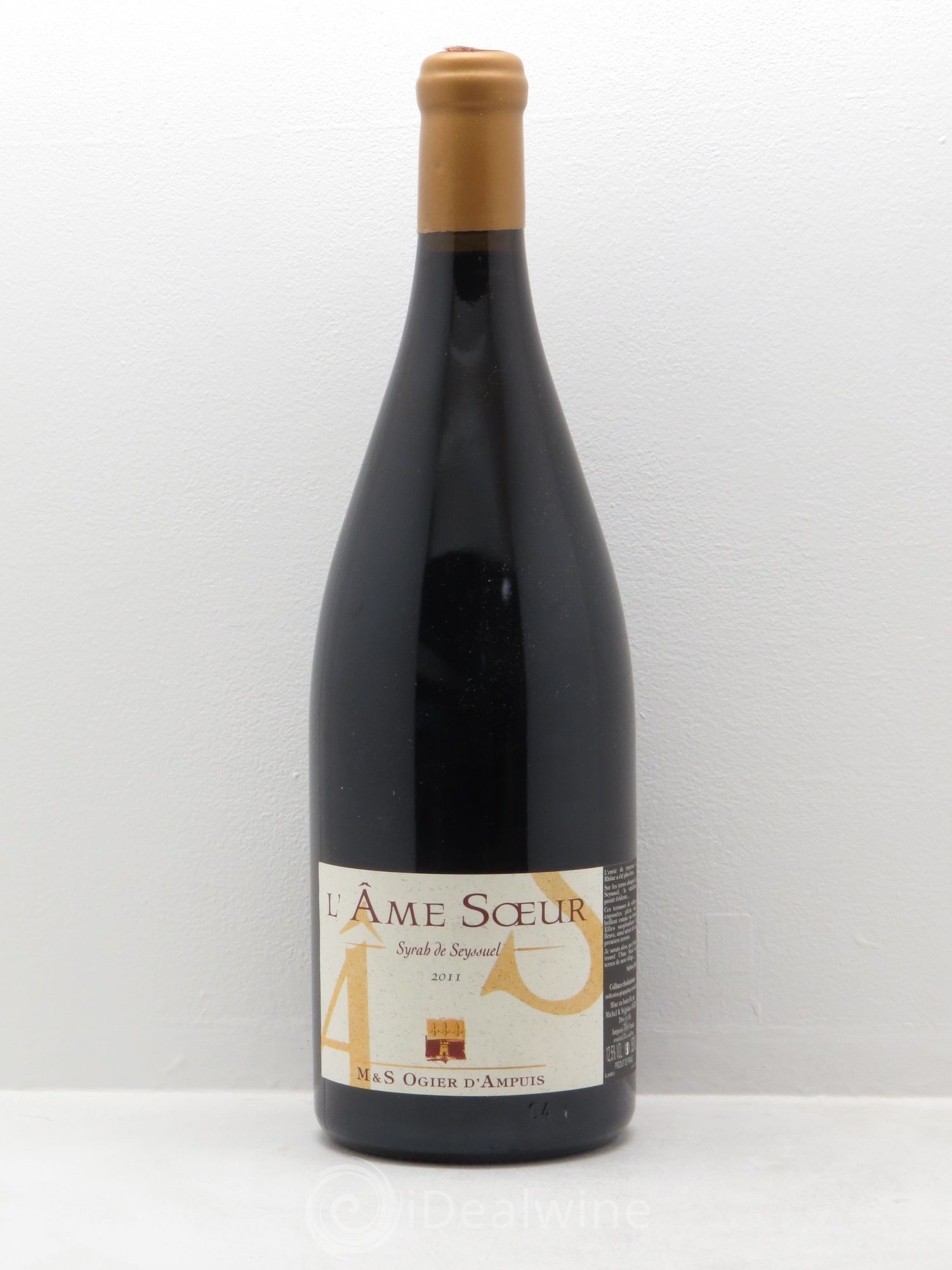 Rhône IGP Collines Rhodaniennes l'Ame Soeur Syrah de Seyssuel Domaine Ogier 2011 - Posten von 1 Magnum - 0