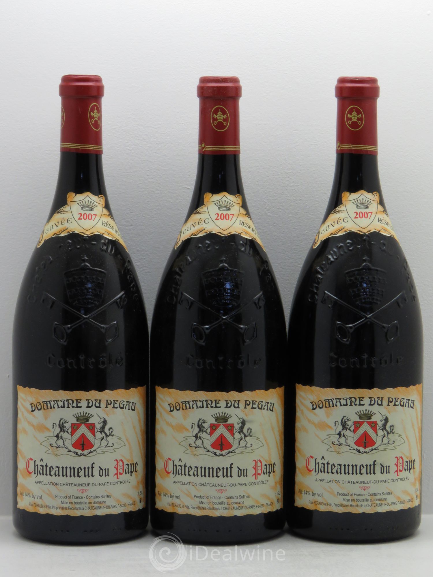Châteauneuf-du-Pape Domaine du Pégau Cuvée Réservée Paul et Laurence Féraud 2007 - Lot de 3 magnums - 0
