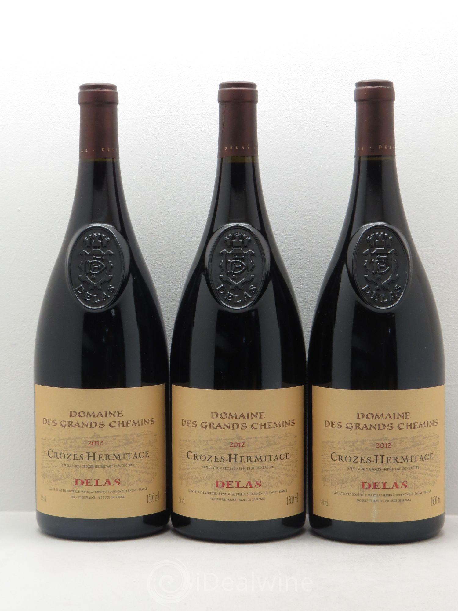 Crozes-Hermitage Domaine des Grands Chemins Delas Frères 2012 - Lot de 3 magnums - 0