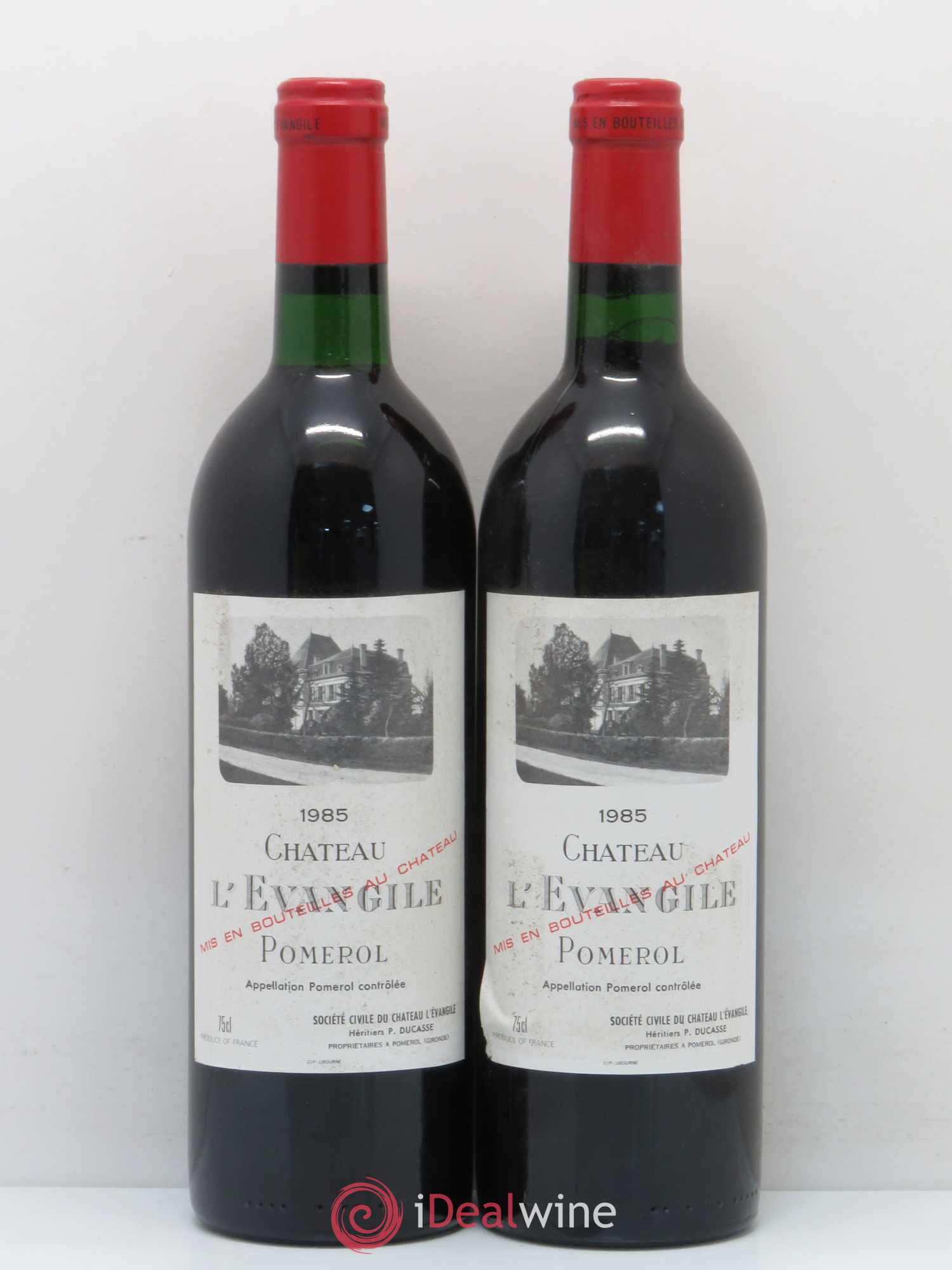 Château l' Évangile 1985 - Lot de 2 bouteilles - 0