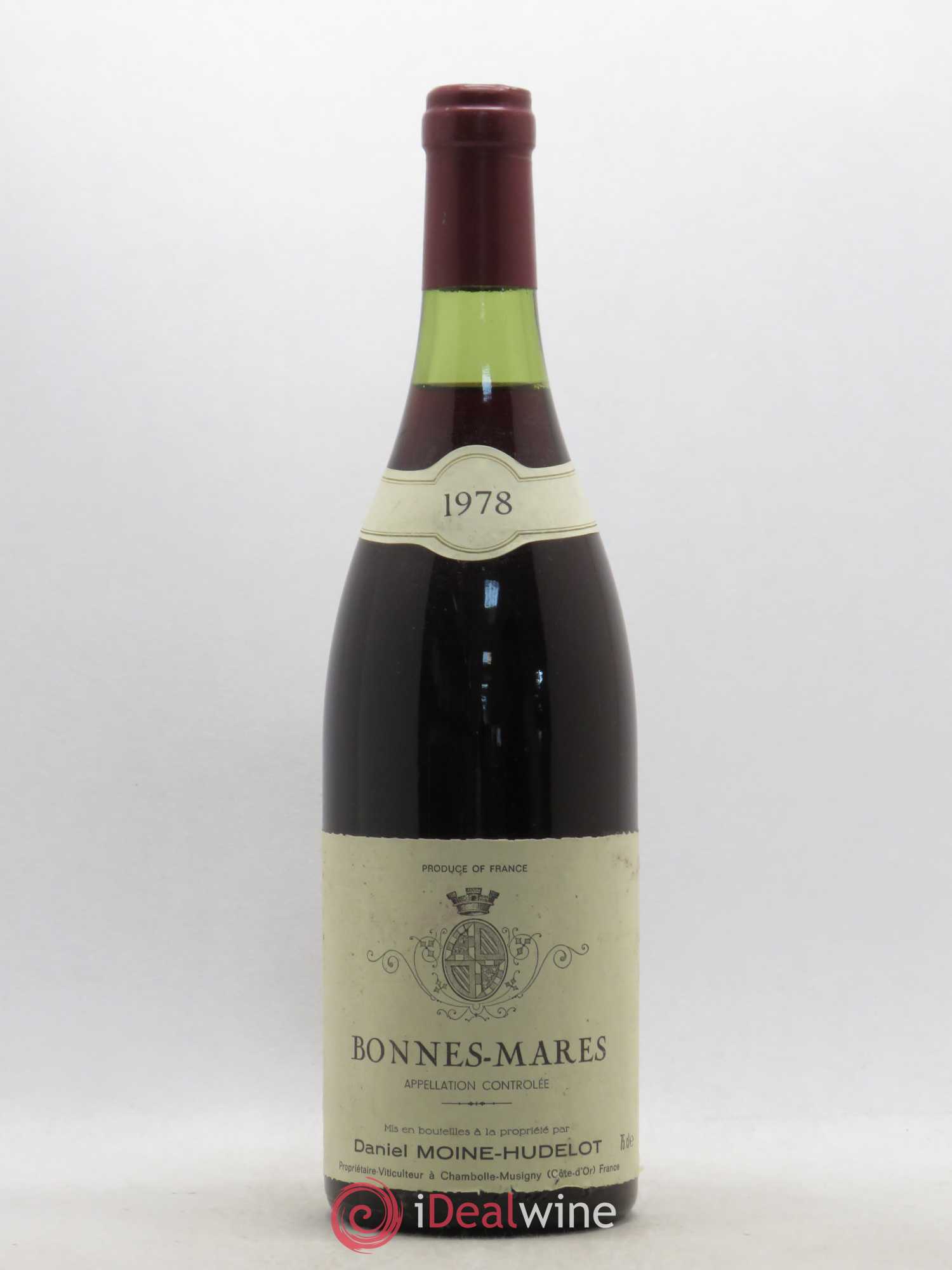 Bonnes-Mares Grand Cru Moine-Hudelot (Domaine) 1978 - Lot de 1 bouteille - 0
