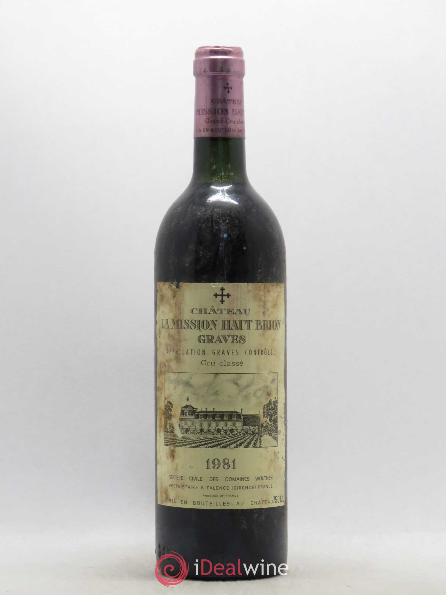 Château la Mission Haut-Brion Cru Classé de Graves 1981 - Lot de 1 bouteille - 0