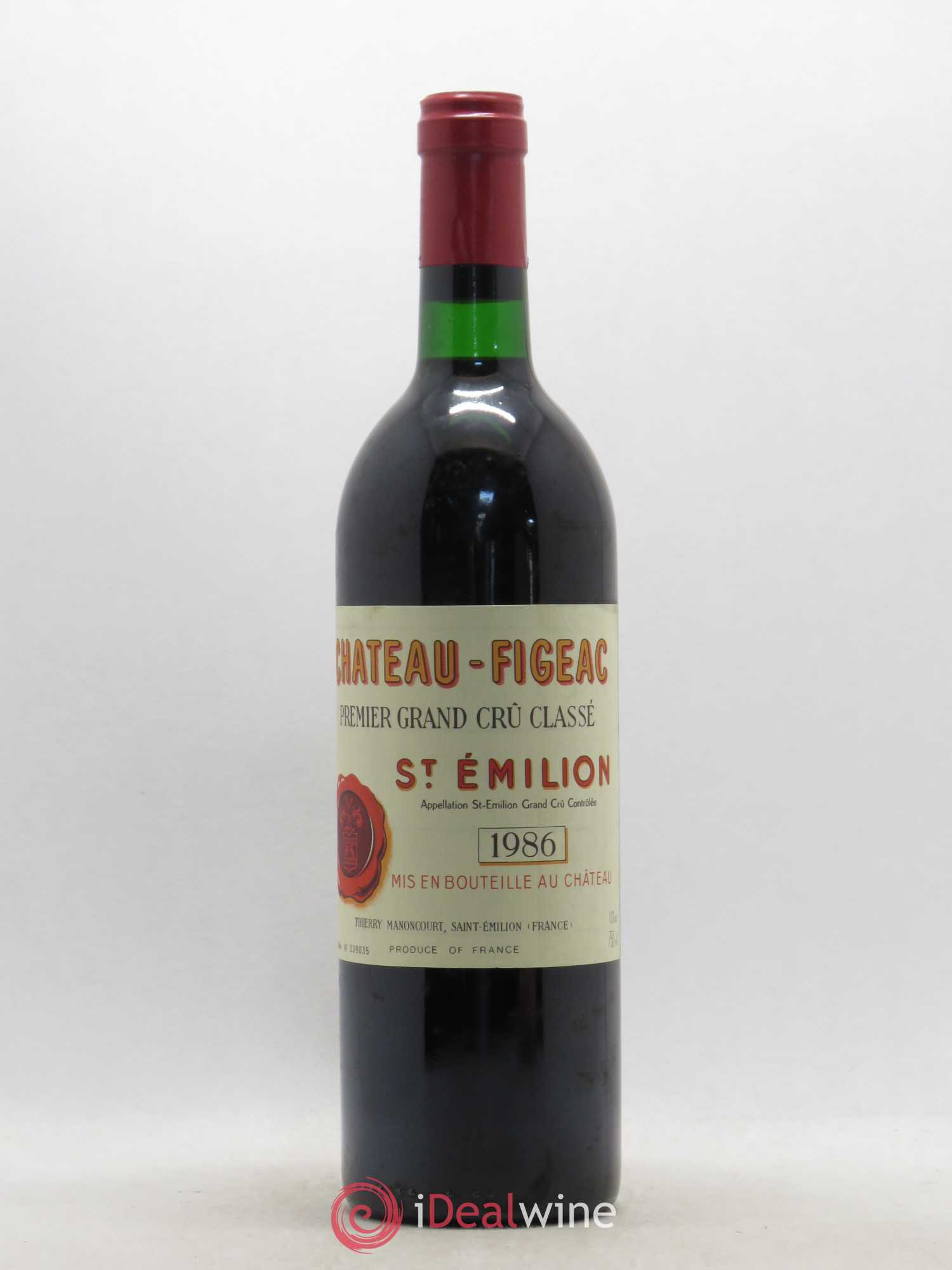Château Figeac 1er Grand Cru Classé A 1986 - Lot de 1 bouteille - 0
