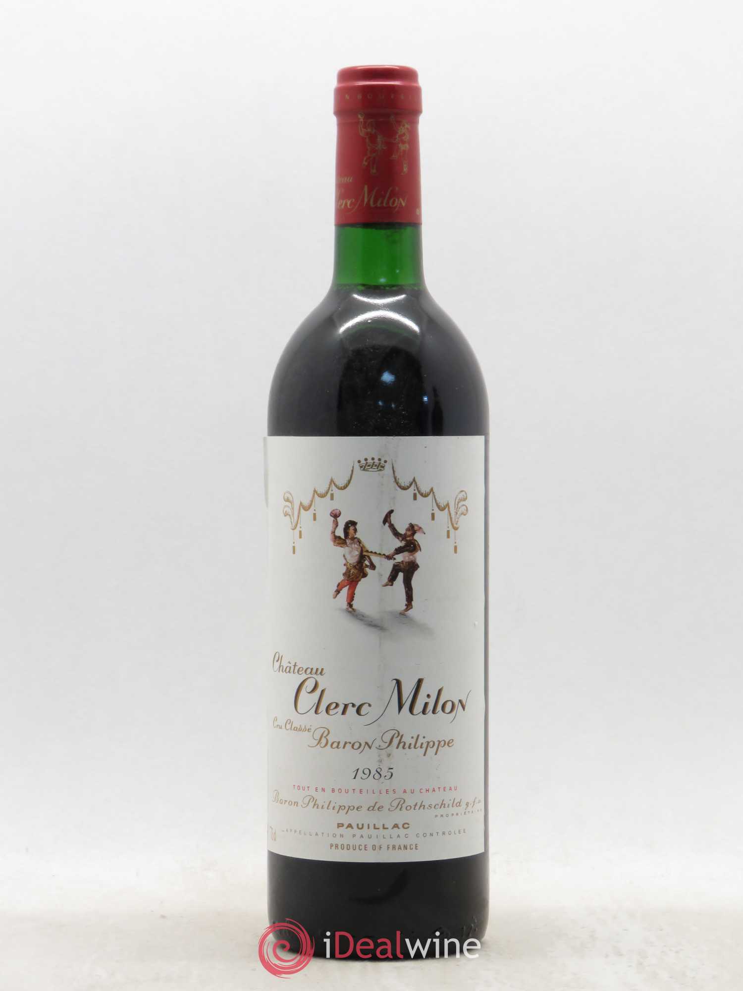 Château Clerc Milon 5ème Grand Cru Classé 1985 - Lot de 1 bouteille - 0