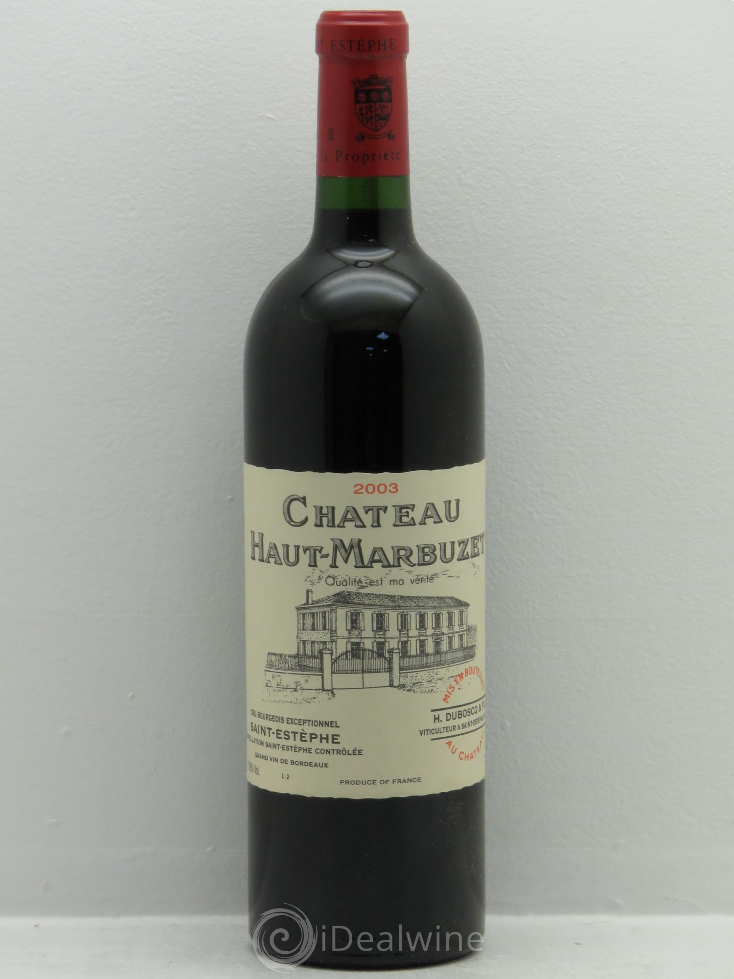 Château Haut Marbuzet 2003 - Lot de 1 bouteille - 0