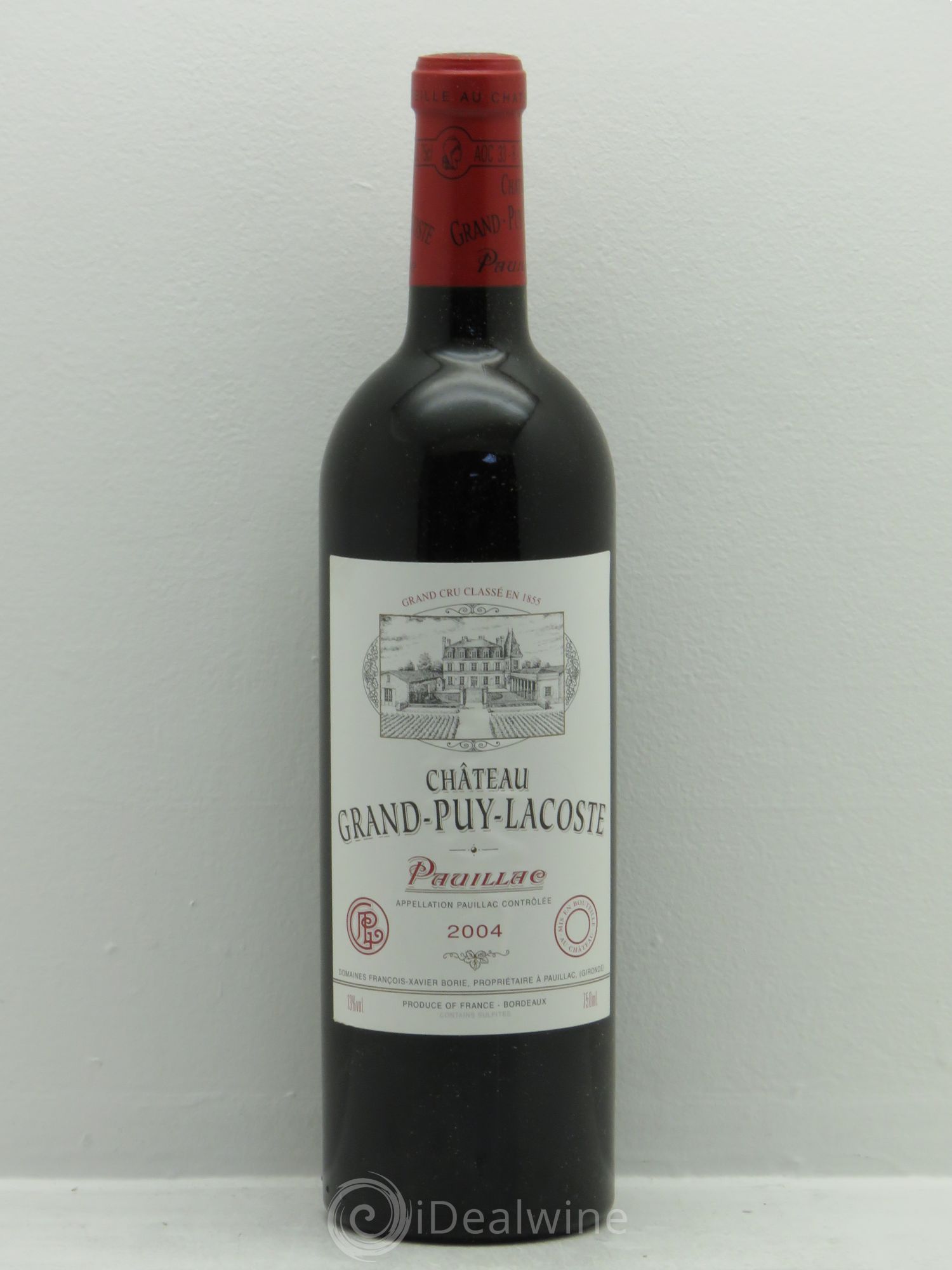 Château Grand Puy Lacoste 5ème Grand Cru Classé 2004 - Lot de 6 bouteilles - 0