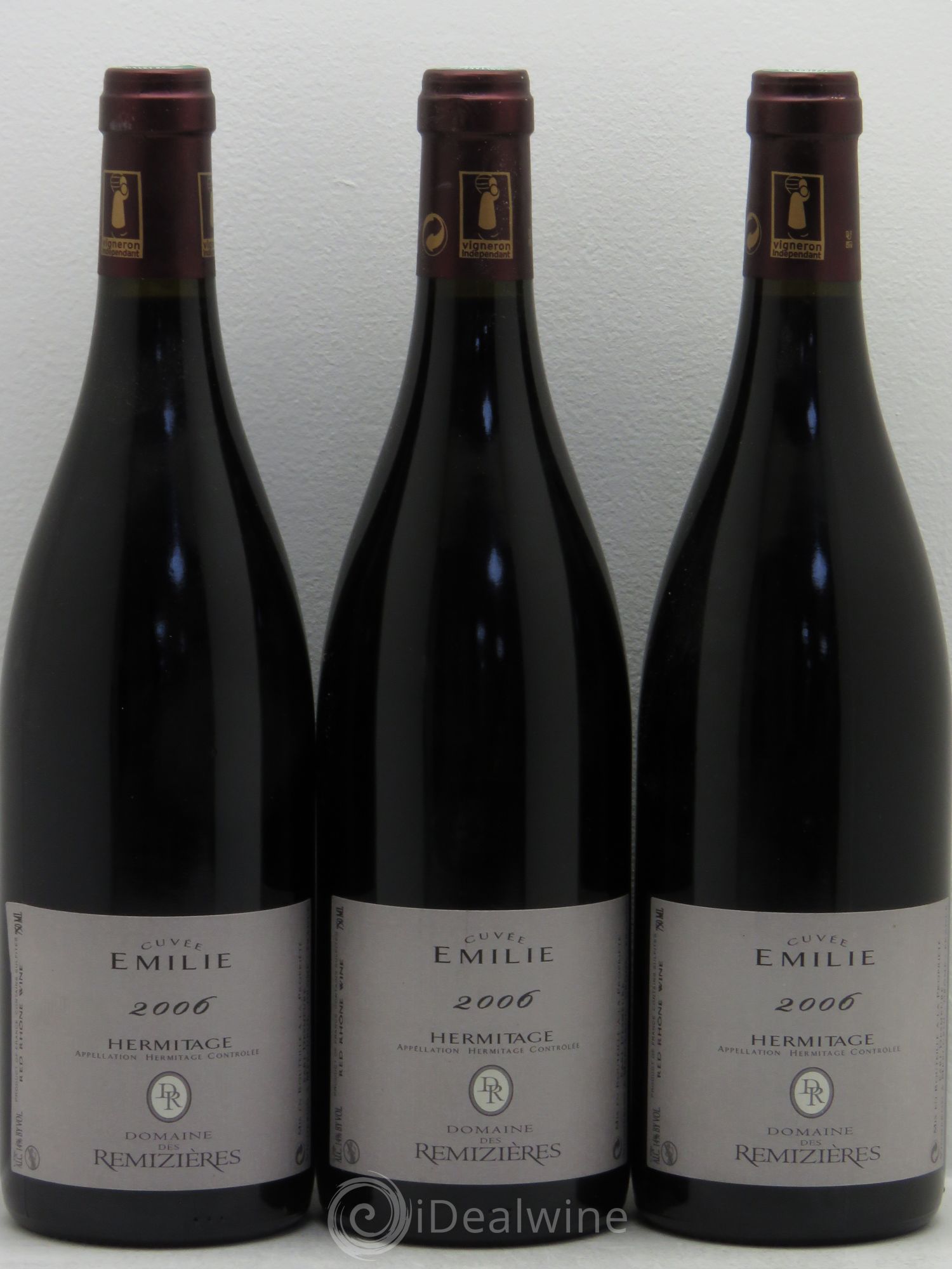 Hermitage Cuvée Emilie Rémizières (Domaine des) 2006 - Lot de 3 bouteilles - 0