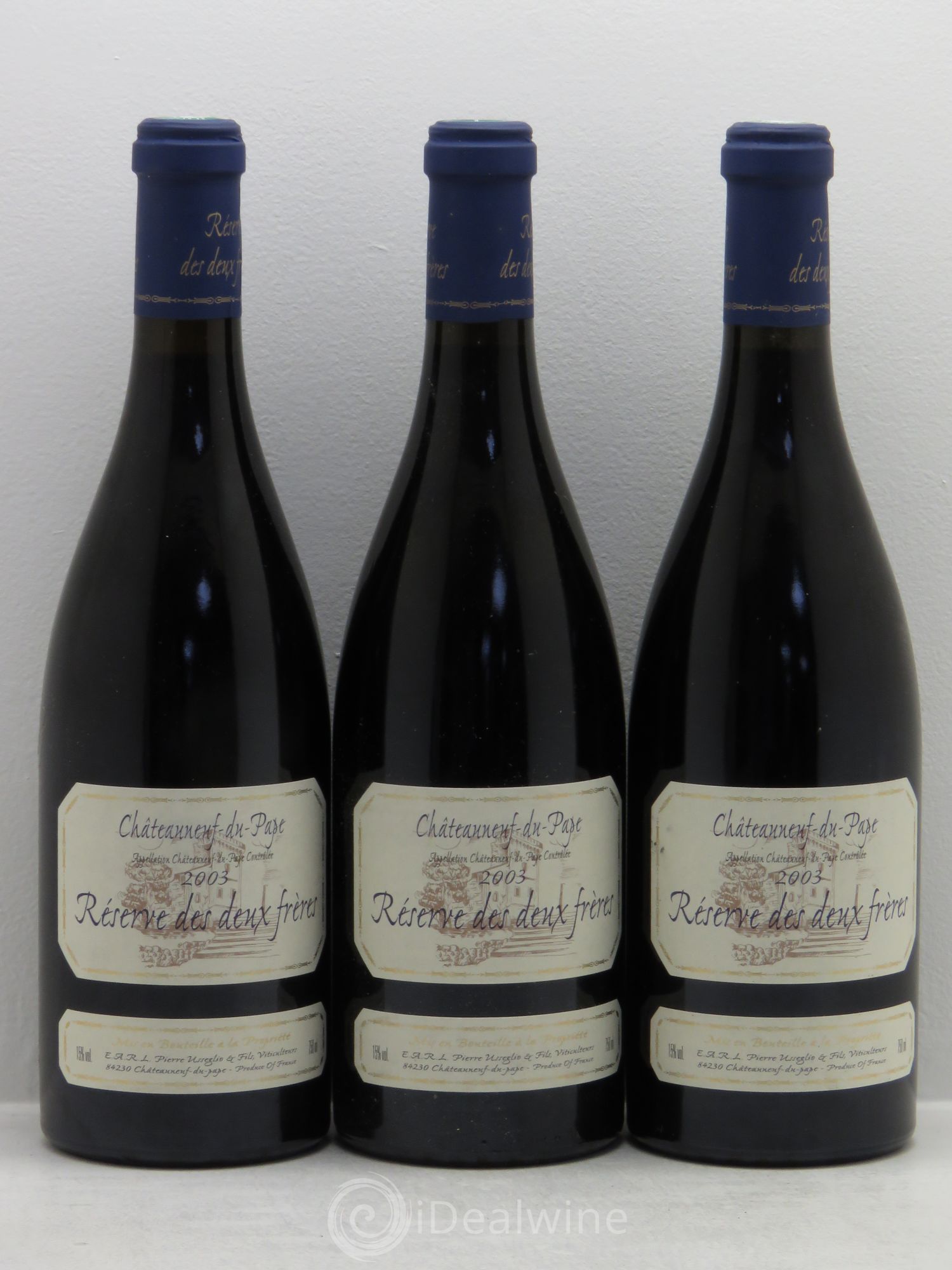 Châteauneuf-du-Pape Réserve des 2 frères Pierre Usseglio & Fils 2003 - Lot de 6 bouteilles - 2