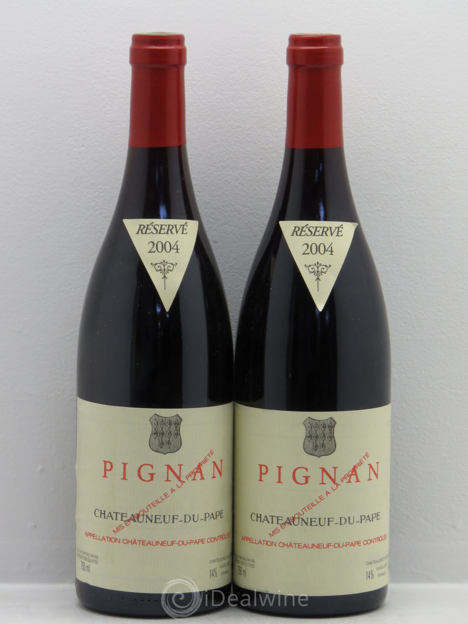 Châteauneuf-du-Pape Pignan Emmanuel Reynaud 2004 - Lot de 2 bouteilles - 0