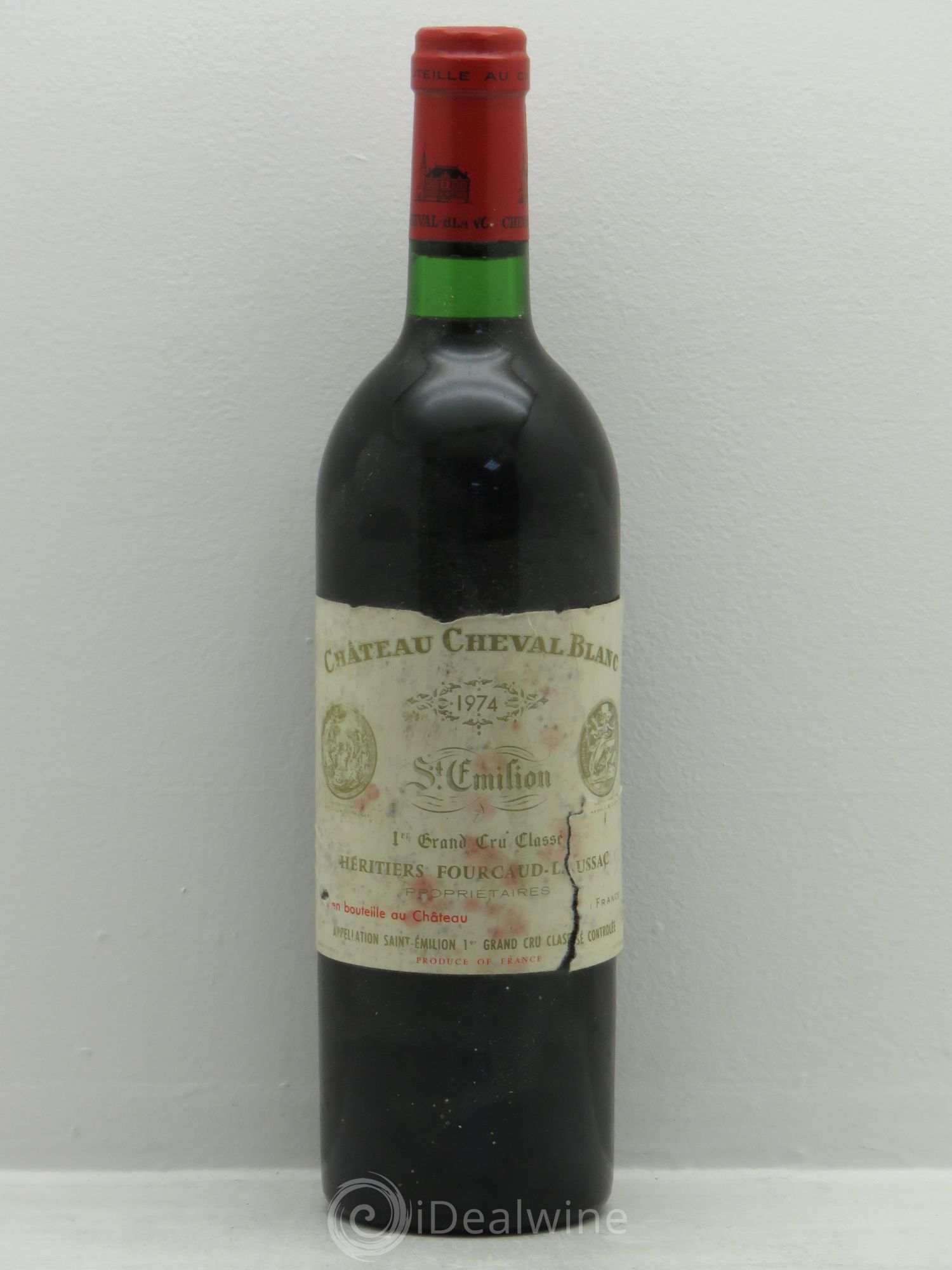 Château Cheval Blanc 1er Grand Cru Classé A 1974 - Lot de 1 bouteille - 0