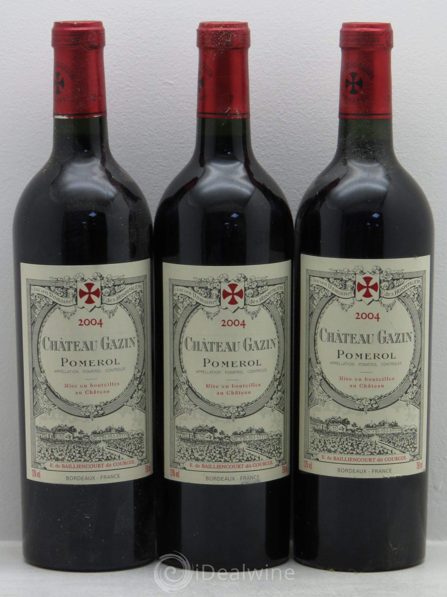 Château Gazin 2004 - Lot de 3 bouteilles - 0