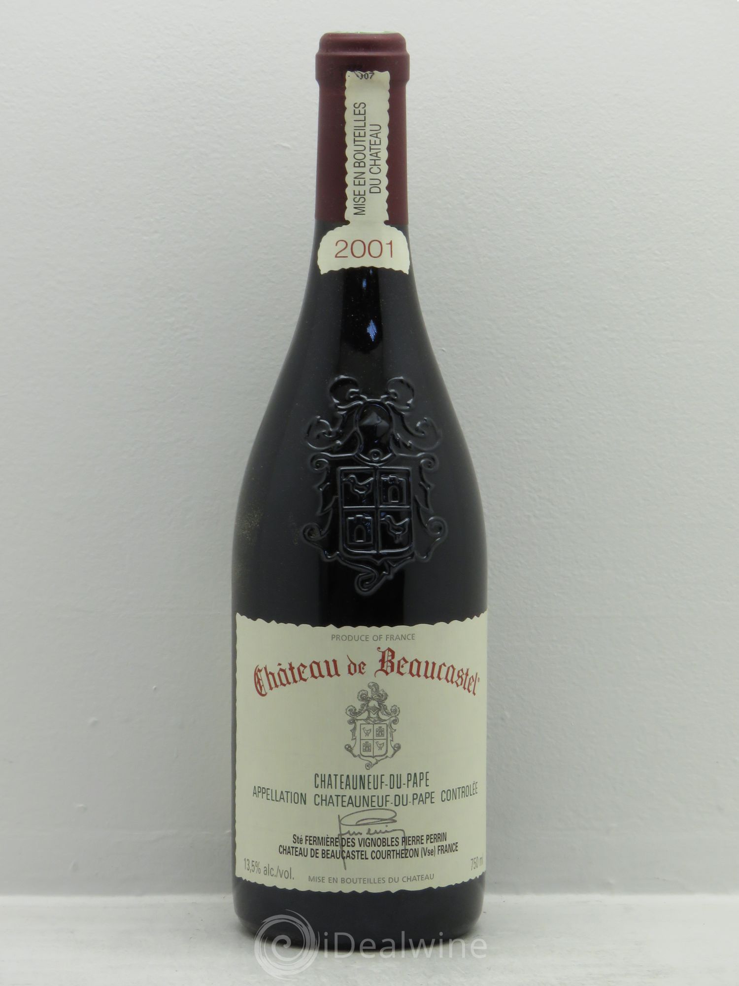 Châteauneuf-du-Pape Château de Beaucastel Famille Perrin 2001 - Lot de 6 bouteilles - 0