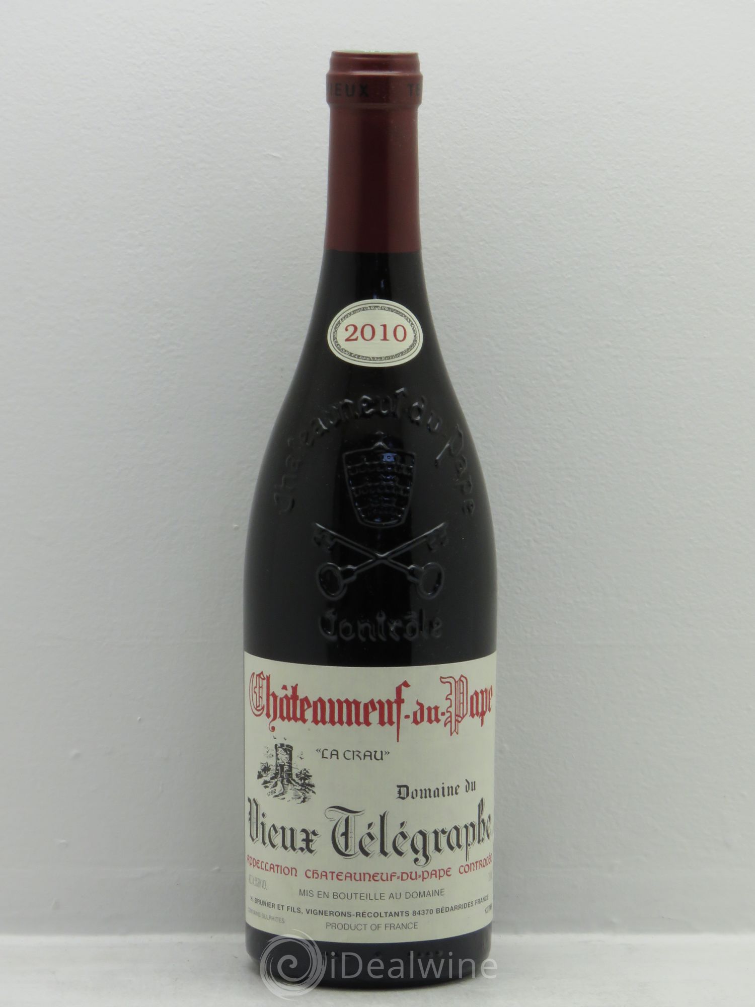 Châteauneuf-du-Pape Vieux Télégraphe (Domaine du) Vignobles Brunier 2010 - Lot de 6 bouteilles - 0