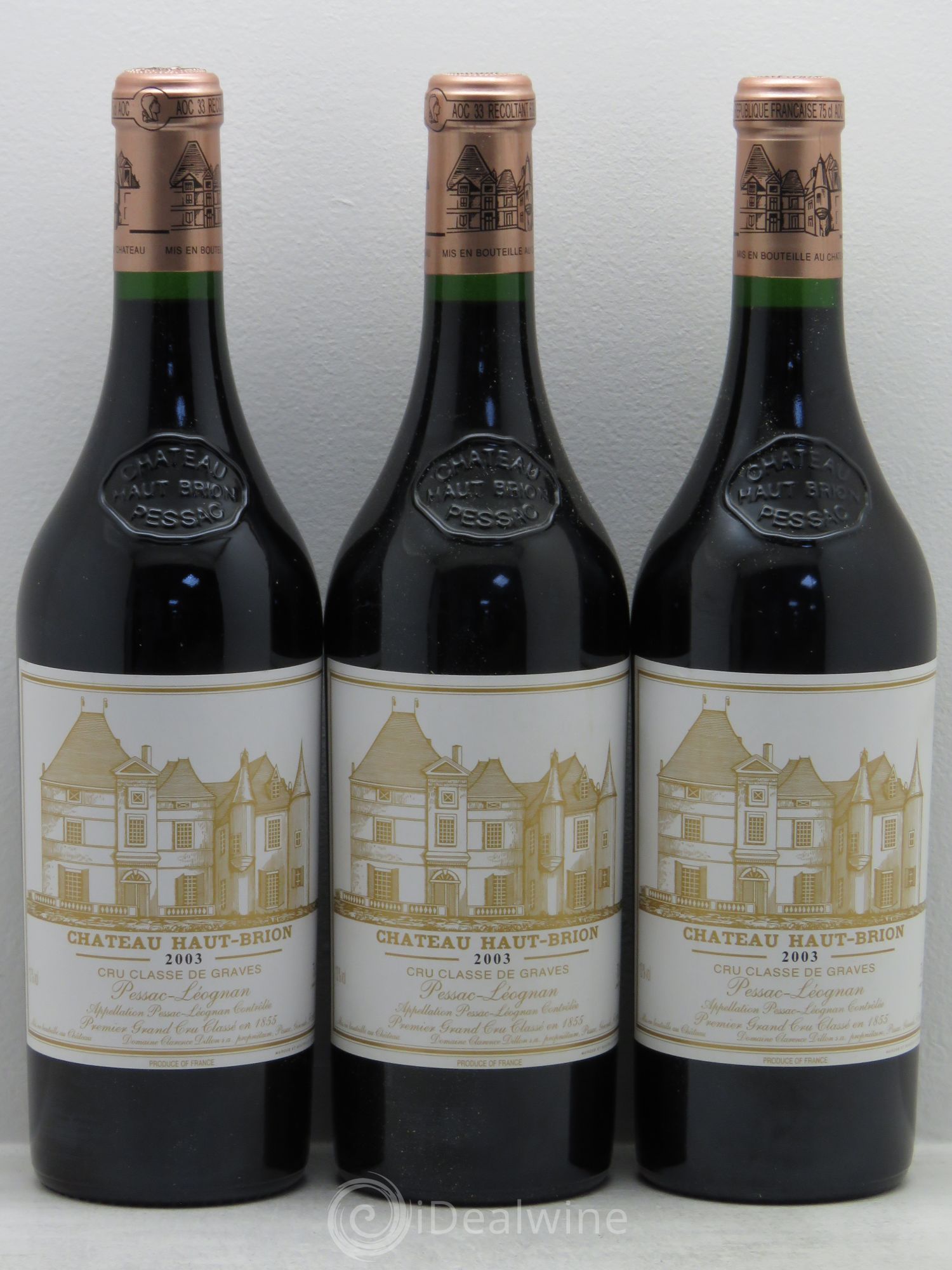 Château Haut Brion 1er Grand Cru Classé 2003 - Lot de 6 bouteilles - 2