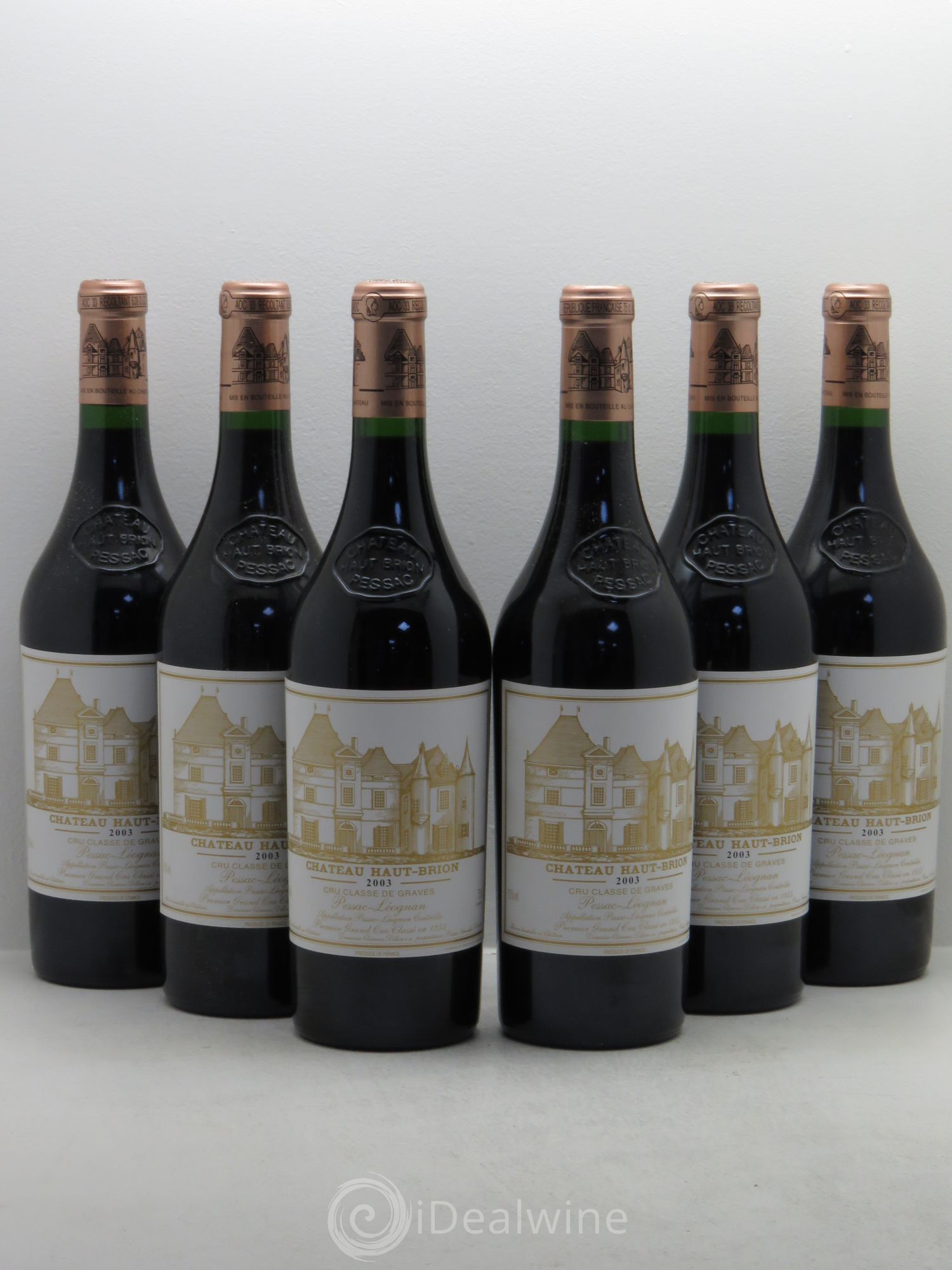 Château Haut Brion 1er Grand Cru Classé 2003 - Lot de 6 bouteilles - 0