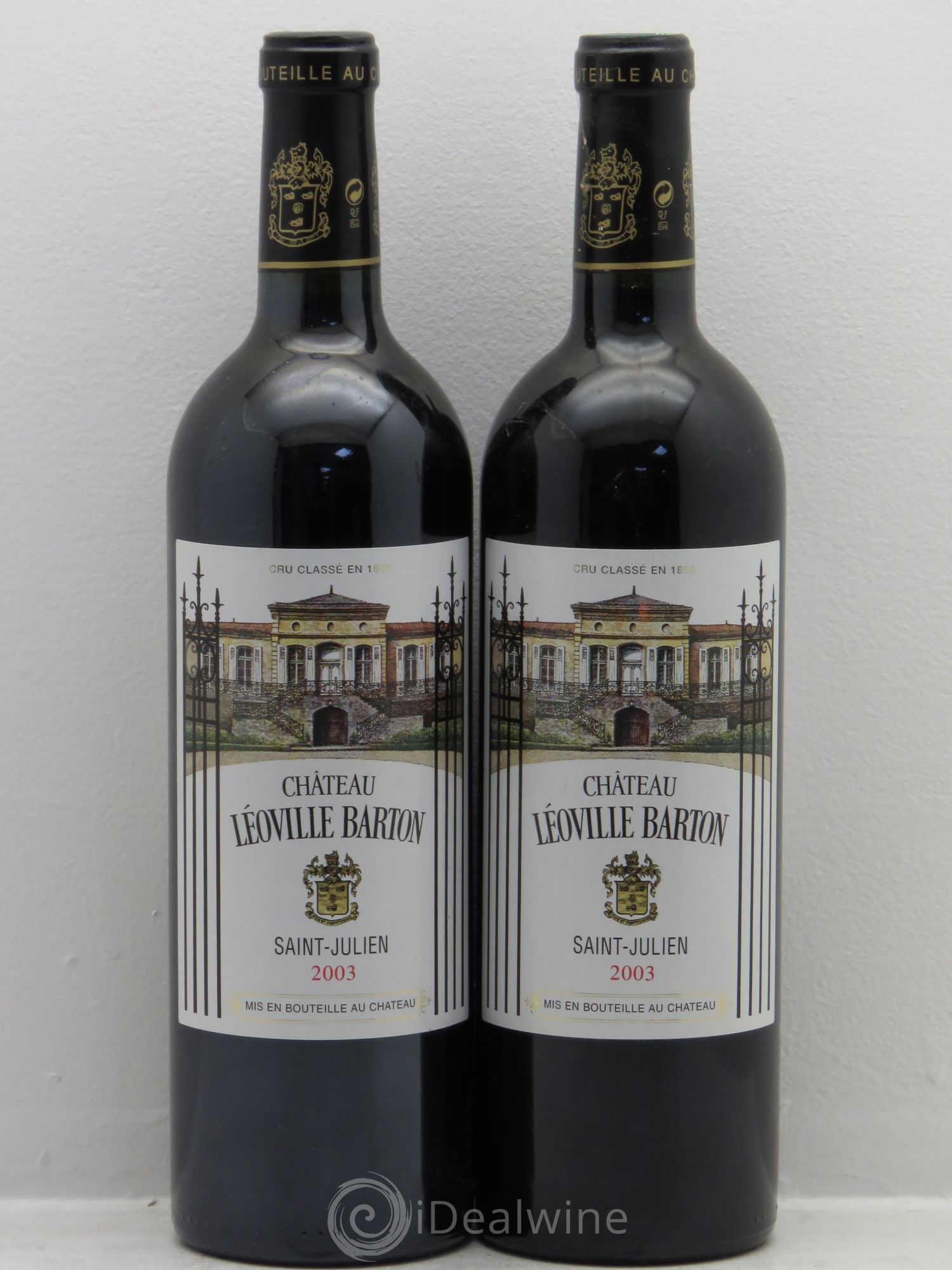 Château Léoville Barton 2ème Grand Cru Classé 2003 - Lot de 2 bouteilles - 0