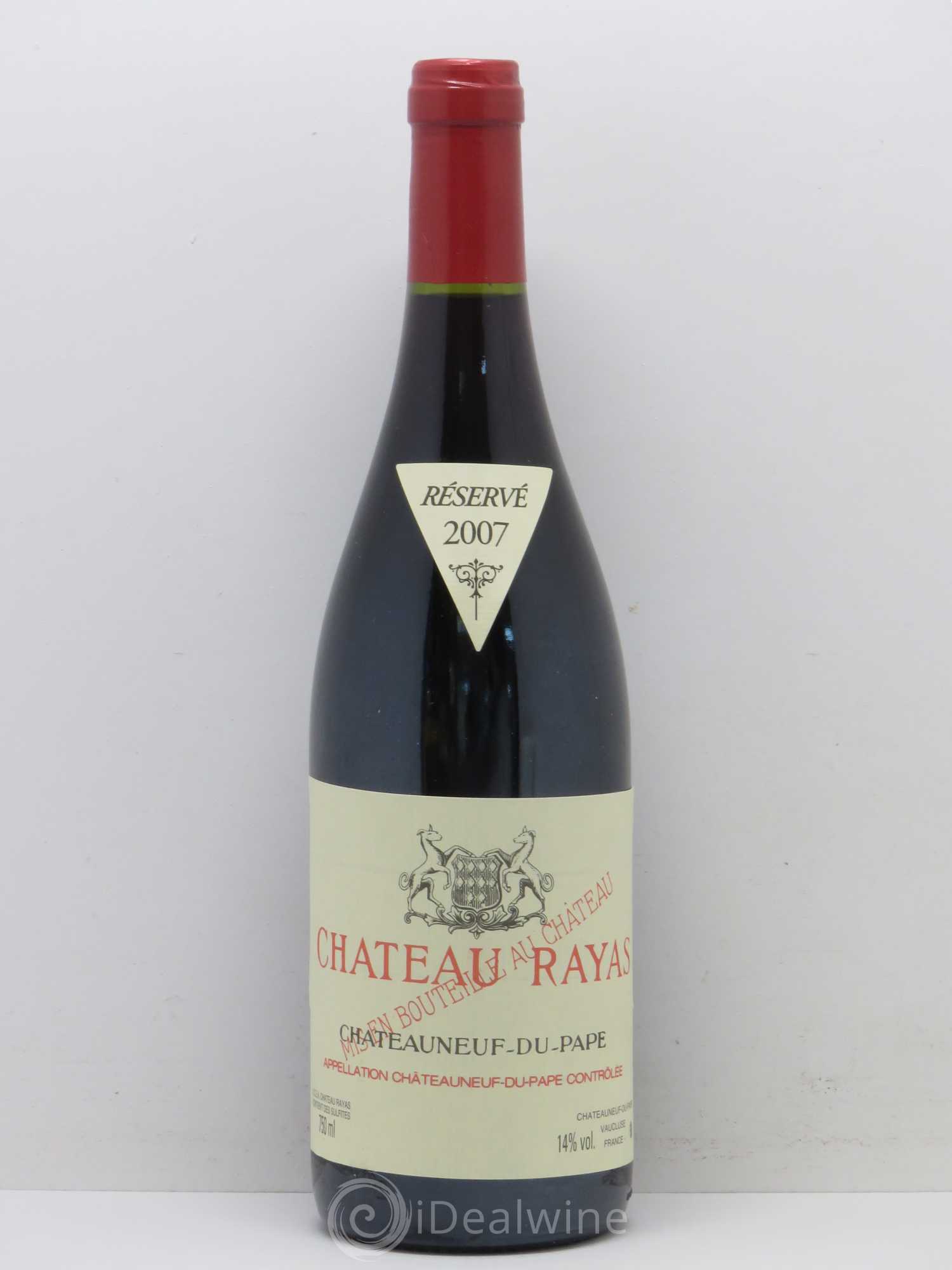 Châteauneuf-du-Pape Château Rayas Emmanuel Reynaud 2007 - Lot de 1 bouteille - 0