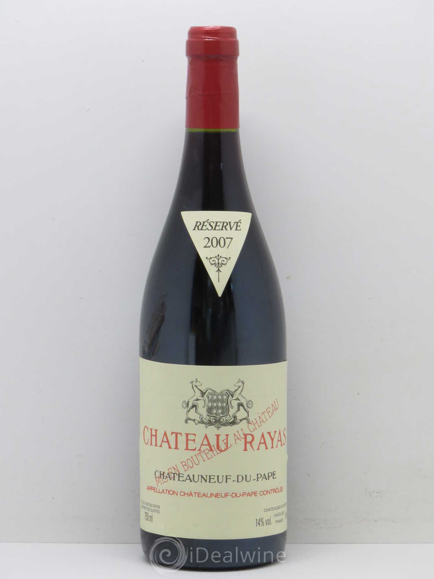 Châteauneuf-du-Pape Château Rayas Emmanuel Reynaud 2007 - Lot de 1 bouteille - 0