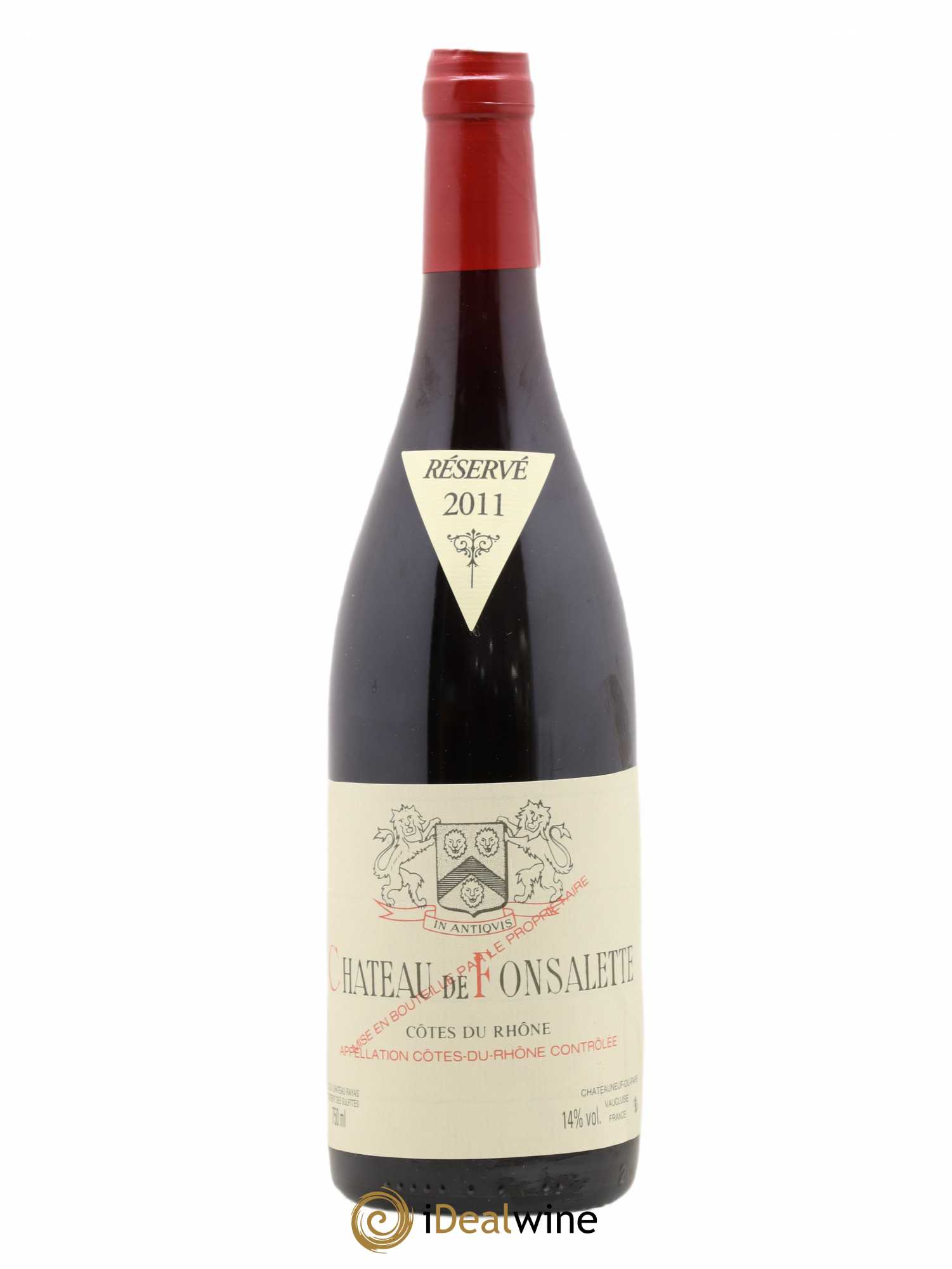 Côtes-du-Rhône Château de Fonsalette Emmanuel Reynaud 2011 - Lot de 1 bouteille - 0