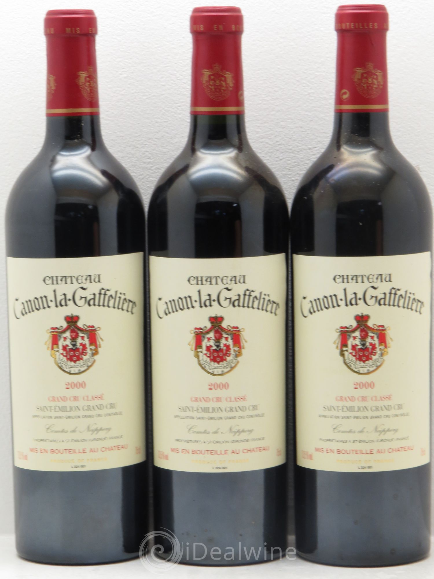 Château Canon la Gaffelière 1er Grand Cru Classé B 2000 - Lot de 3 bouteilles - 0